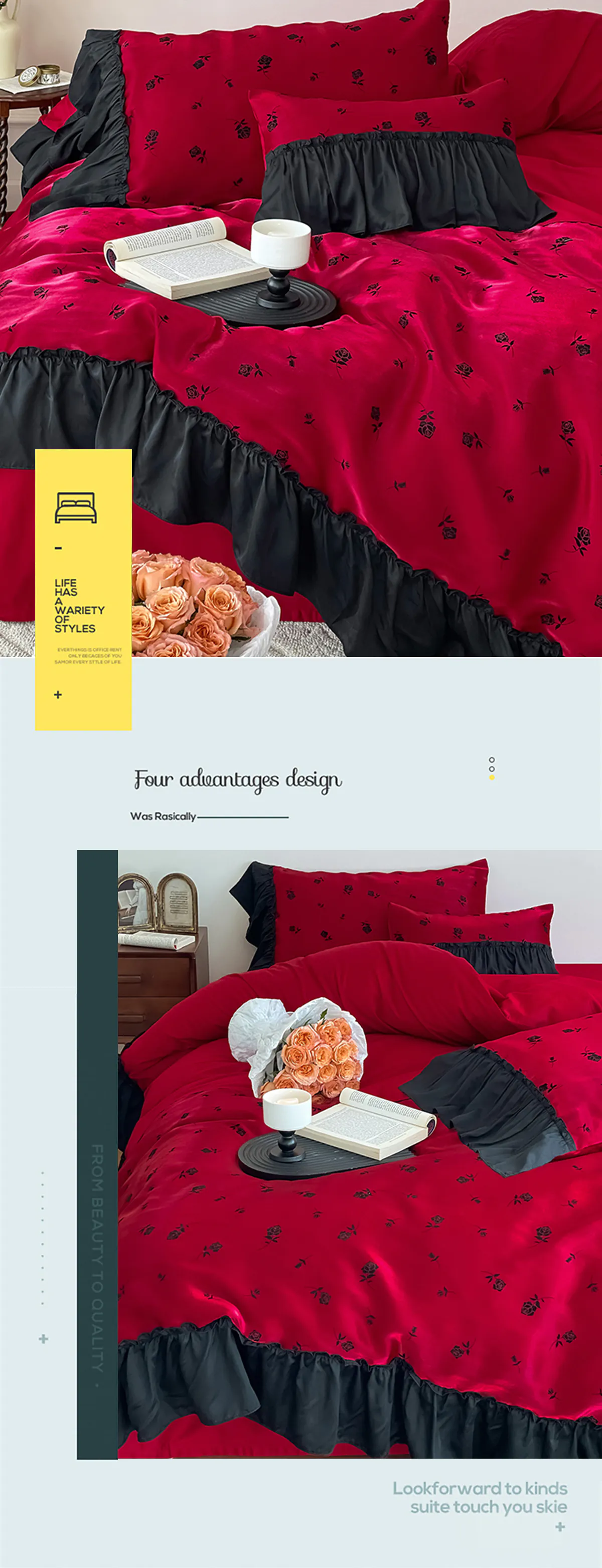 Elegant-Ruffle-Edge-100-Long-Staple-Cotton-Bed-Sheet-Pillowcases-Set16