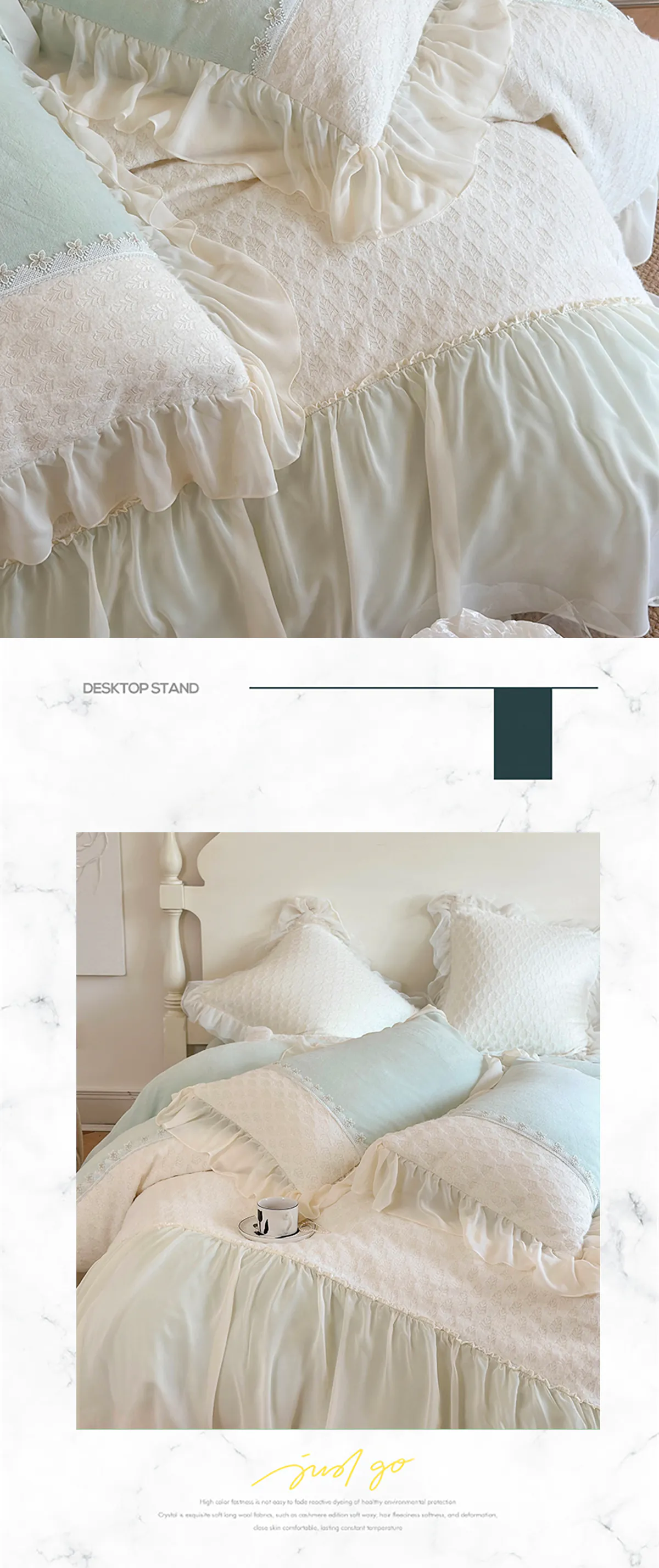French-Style-Milk-Velvet-Chiffon-Lace-Trim-Embroidery-Bedding-Set30