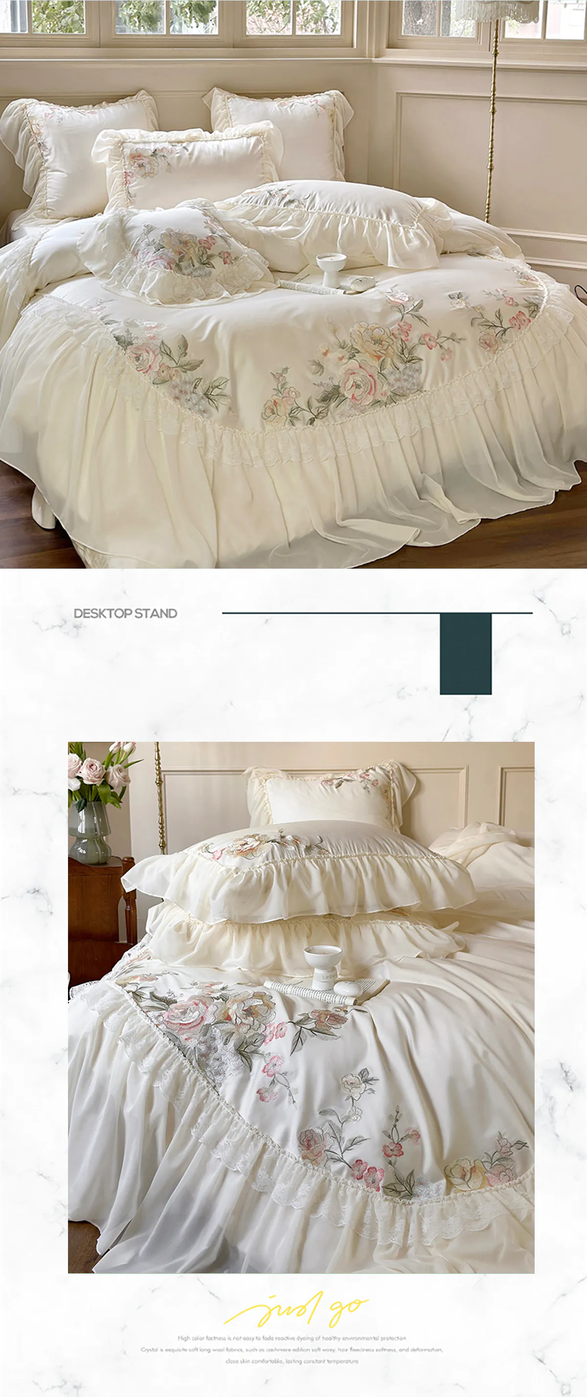 Luxury-Long-Staple-Cotton-Embroidery-Ruffle-Lace-Trim-Bedding-Set14