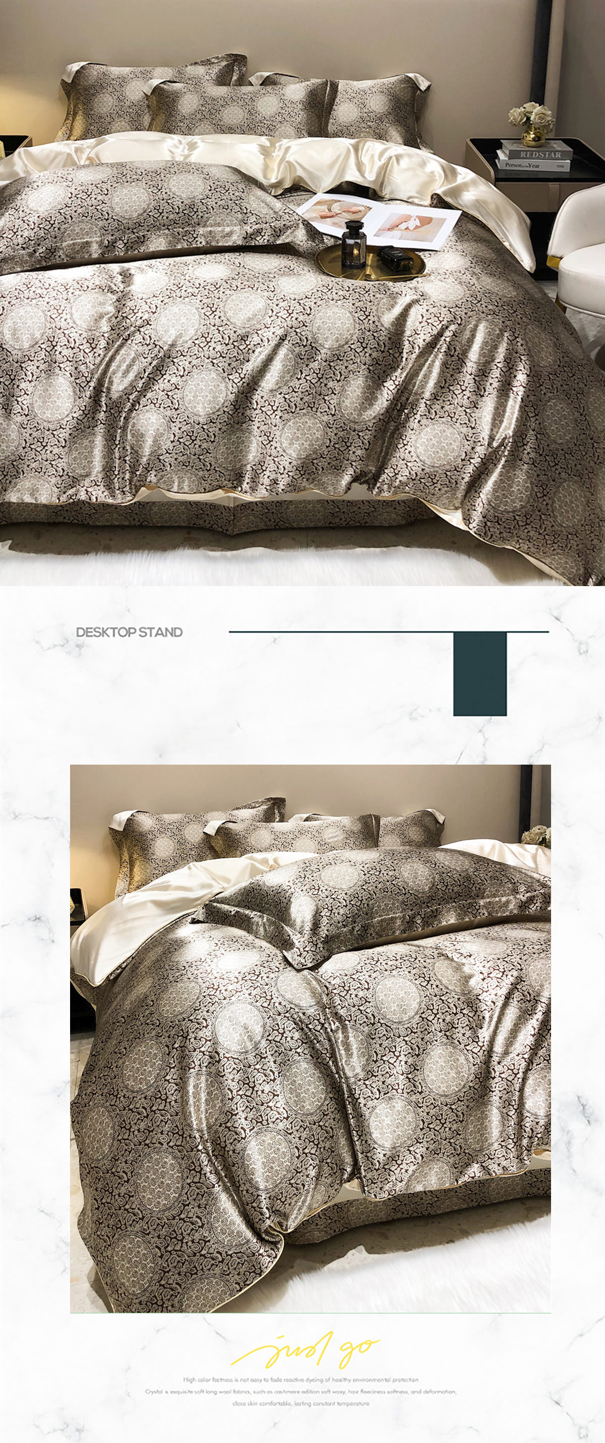 Luxury-Silky-Satin-Duvet-Cover-Flat-Sheet-Pillowcase-4-Piece-Set