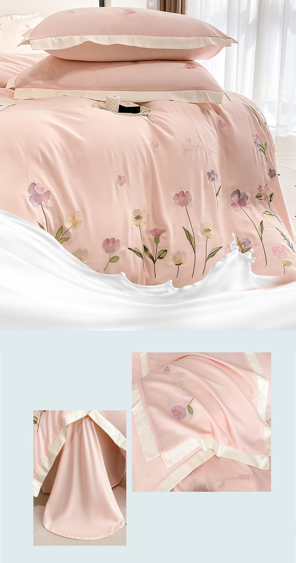 Lyocell-Tencel-Floral-Embroidery-Bed-Sheets-Pillowcase-4-Pcs-Set17