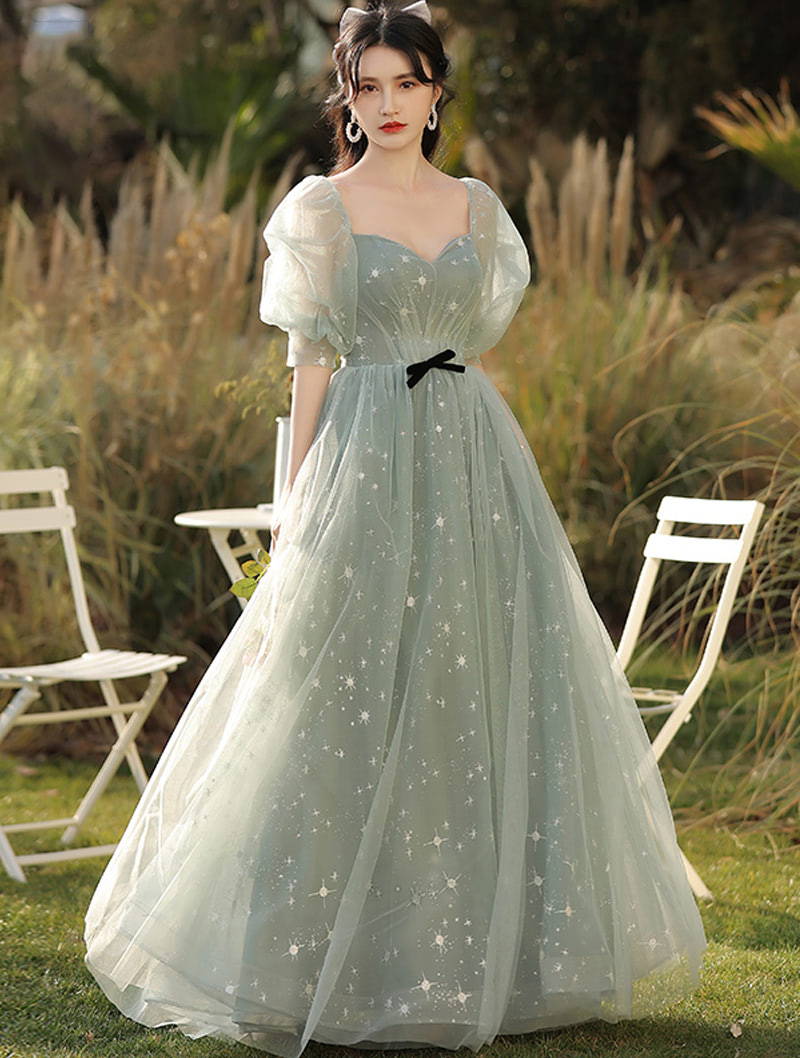 long sleeve mint bridesmaid dress Iraelune Modest Slit Long Sleeves Ruched Long Chiffon Bridesmaid Dresses, Mint Green
