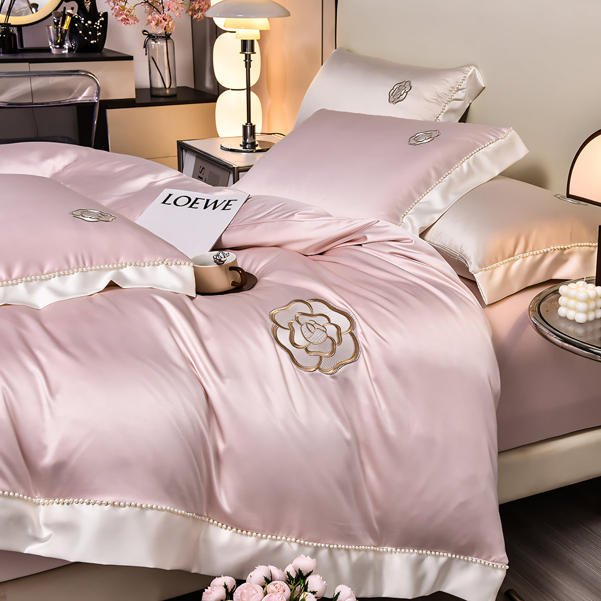 Modern 100S All Season Soft Bedding Sets with Flat Sheet Pillowcases04