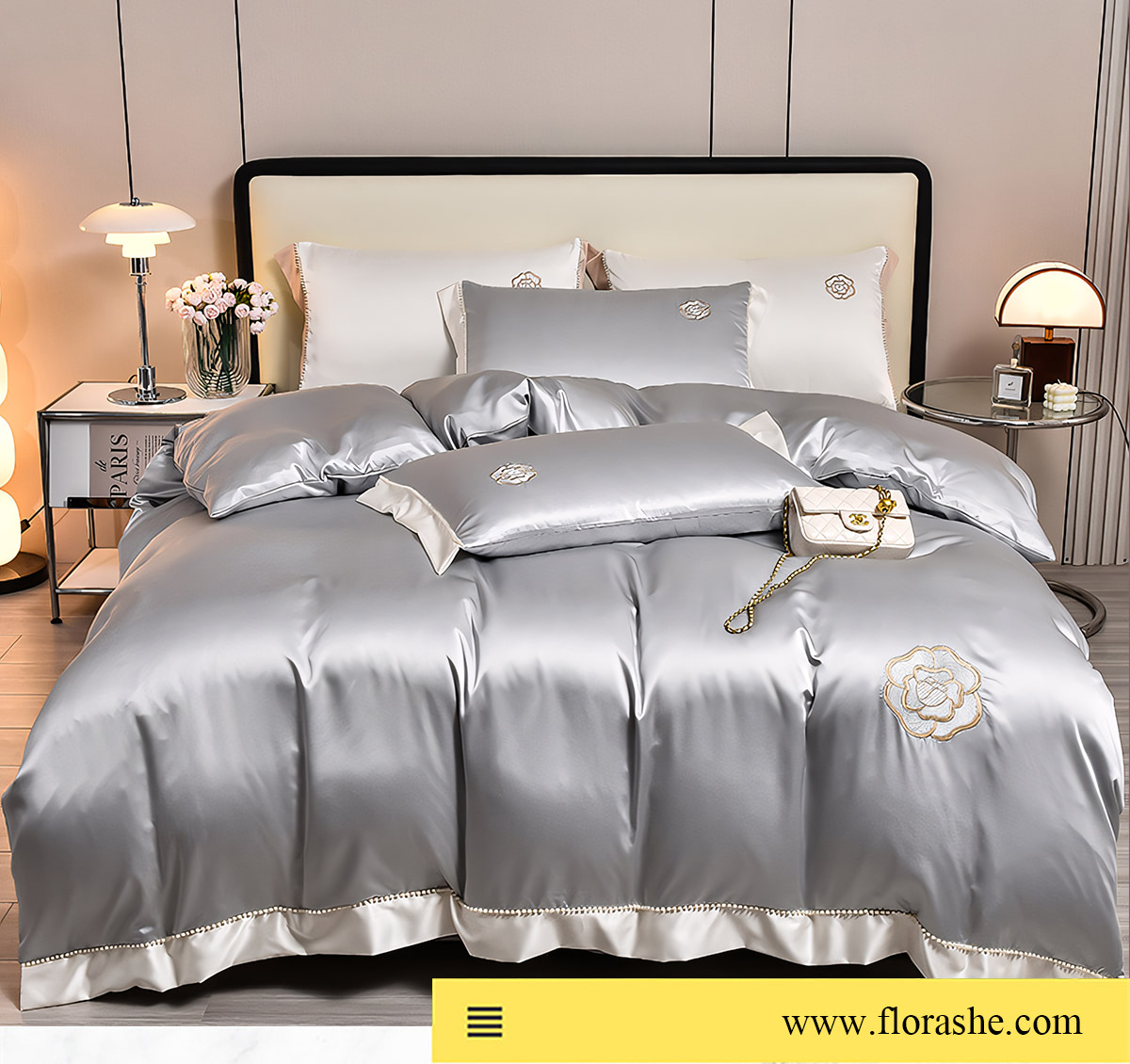 Modern-100S-All-Season-Soft-Bedding-Sets-with-Flat-Sheet-Pillowcases14