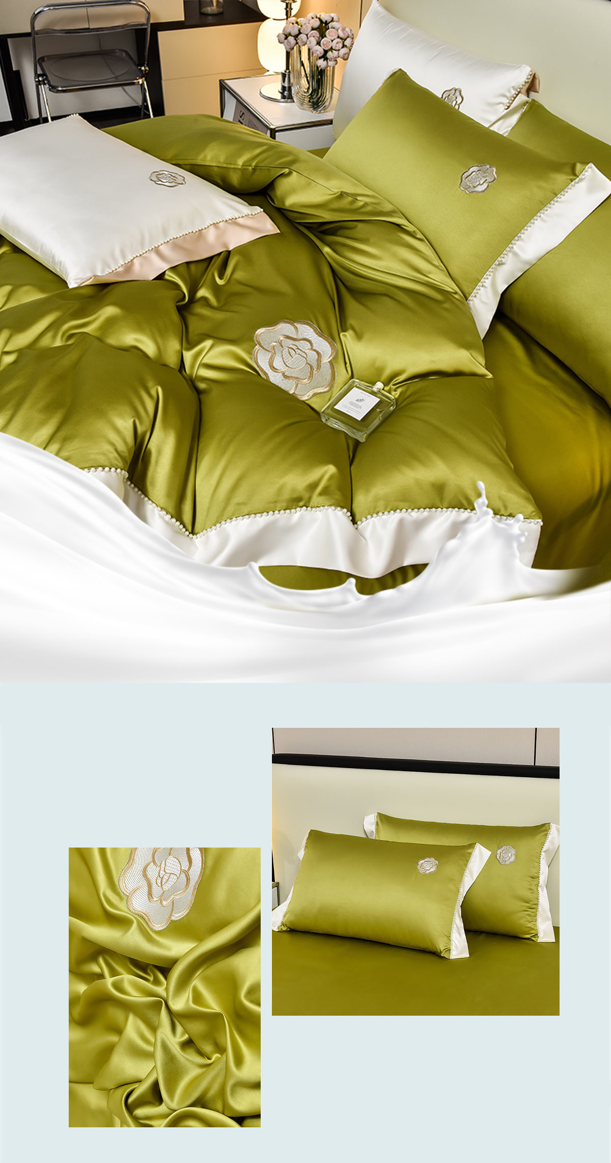 Modern-Minimalist-Solid-Color-100S-Satin-Bedding-4-Pcs-Sets12