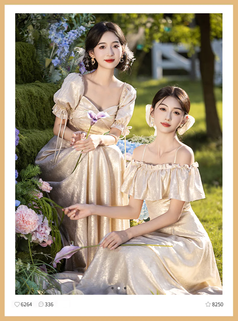 Modest-Mismatched-Champagne-Beach-Hotel-Wedding-Guest-Bridesmaid-Long-Dress07