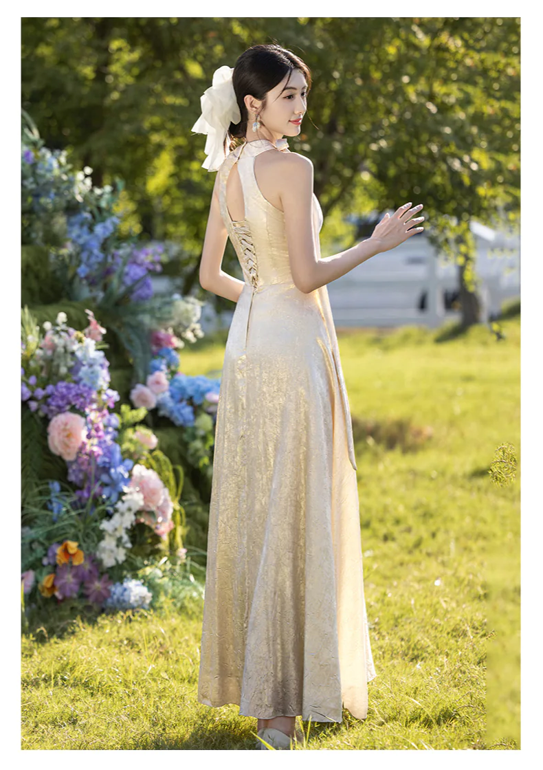 Modest-Mismatched-Champagne-Beach-Hotel-Wedding-Guest-Bridesmaid-Long-Dress15