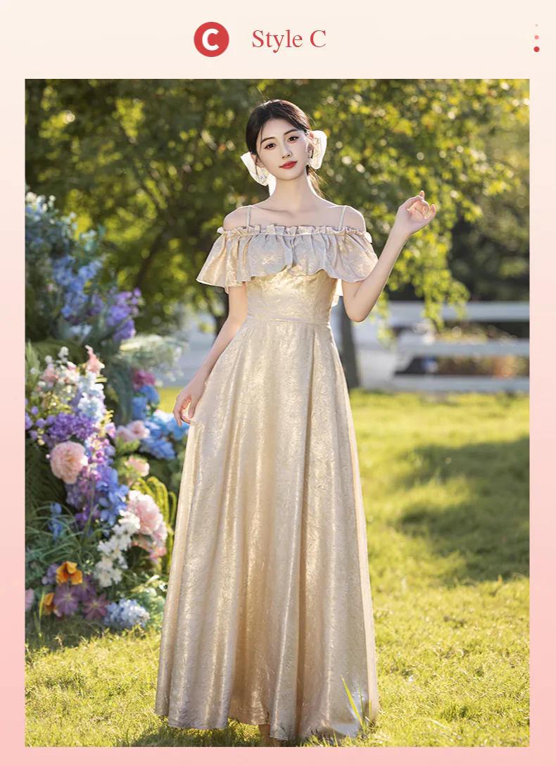Modest-Mismatched-Champagne-Beach-Hotel-Wedding-Guest-Bridesmaid-Long-Dress19