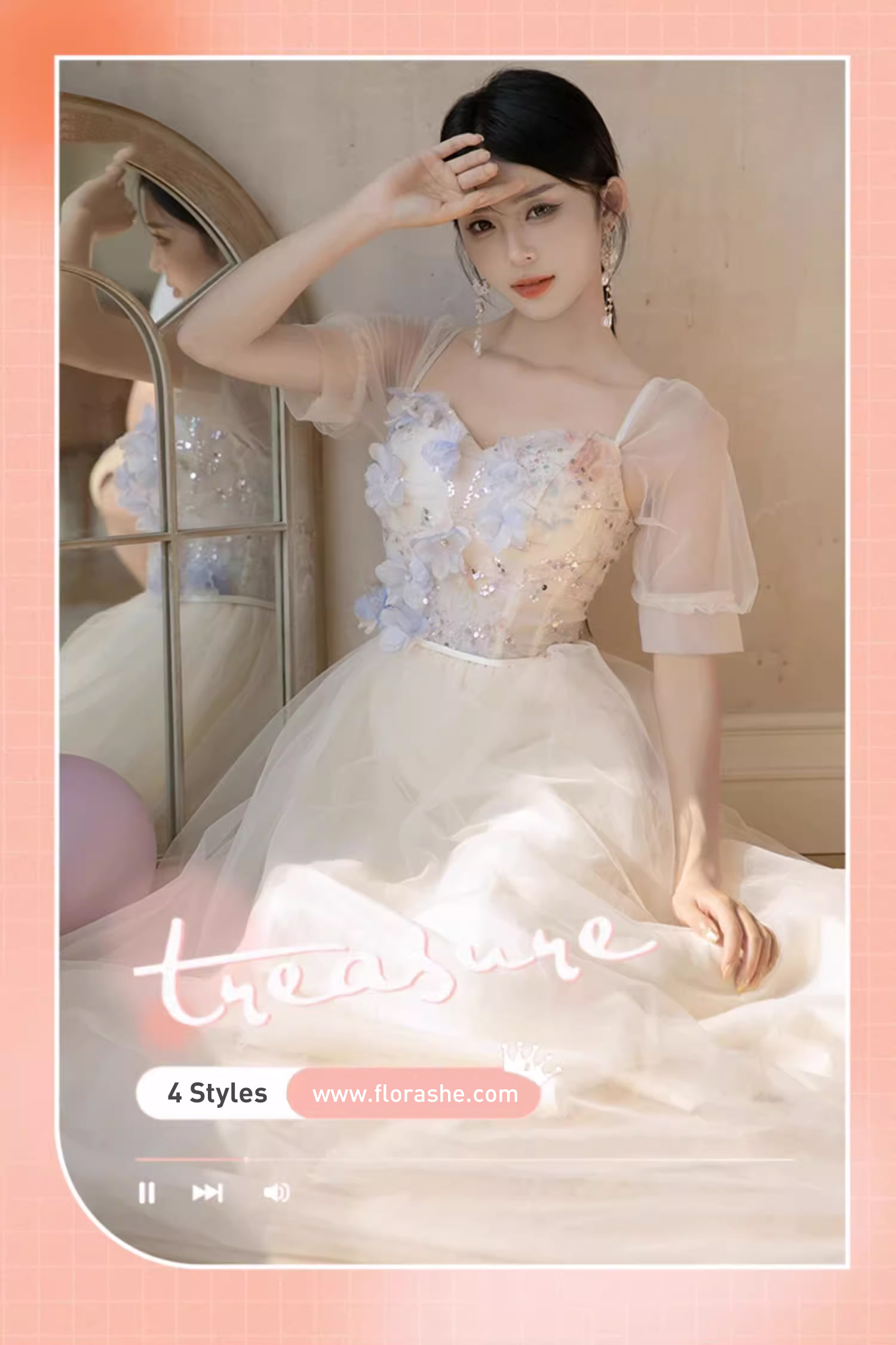 Romance-Flower-Champagne-Bridal-Party-Gown-Fashion-Bridesmaid-Dress10
