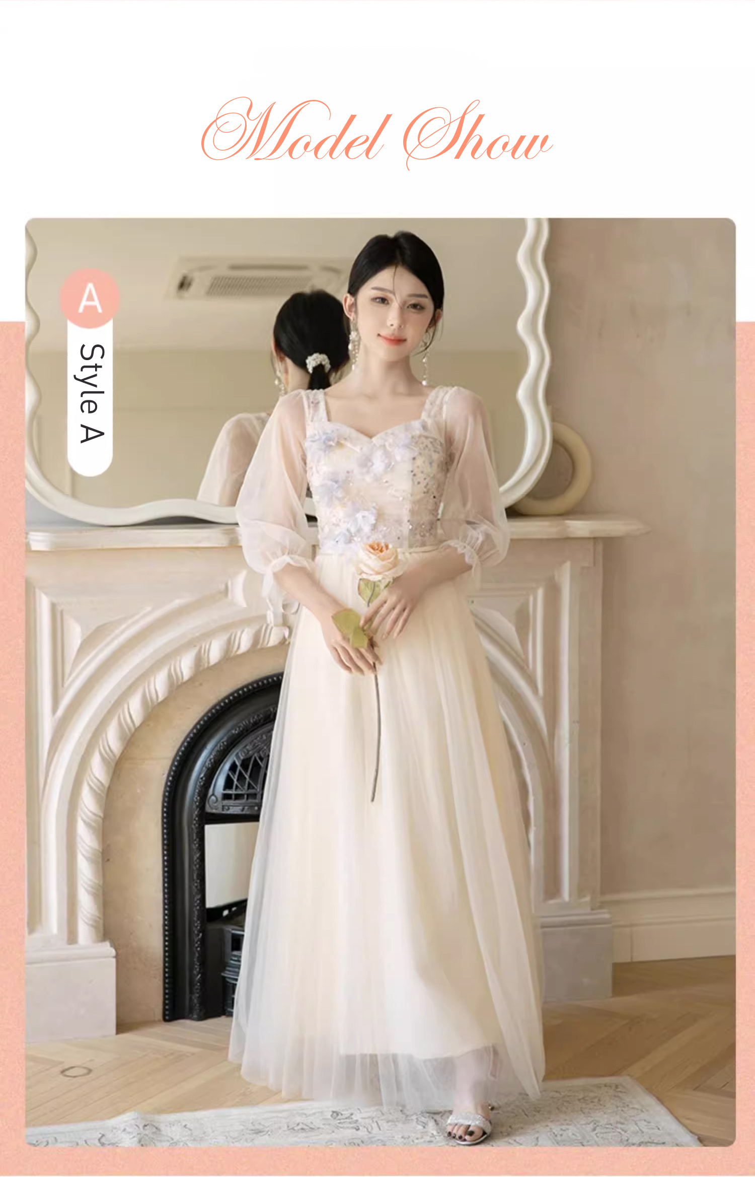 Romance-Flower-Champagne-Bridal-Party-Gown-Fashion-Bridesmaid-Dress15