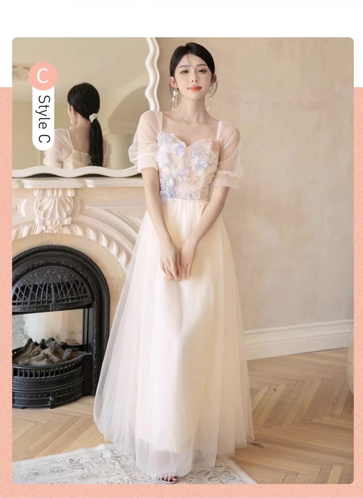 Romance-Flower-Champagne-Bridal-Party-Gown-Fashion-Bridesmaid-Dress21
