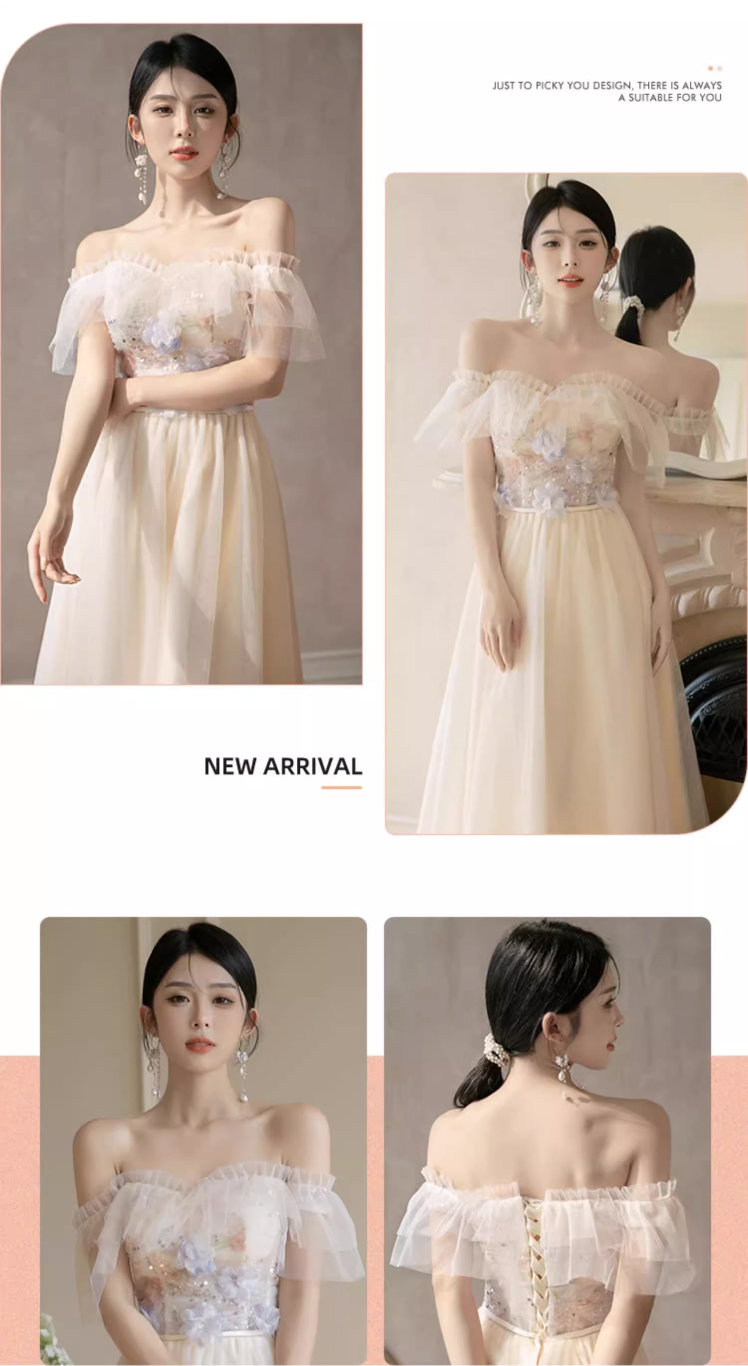 Romance-Flower-Champagne-Bridal-Party-Gown-Fashion-Bridesmaid-Dress26