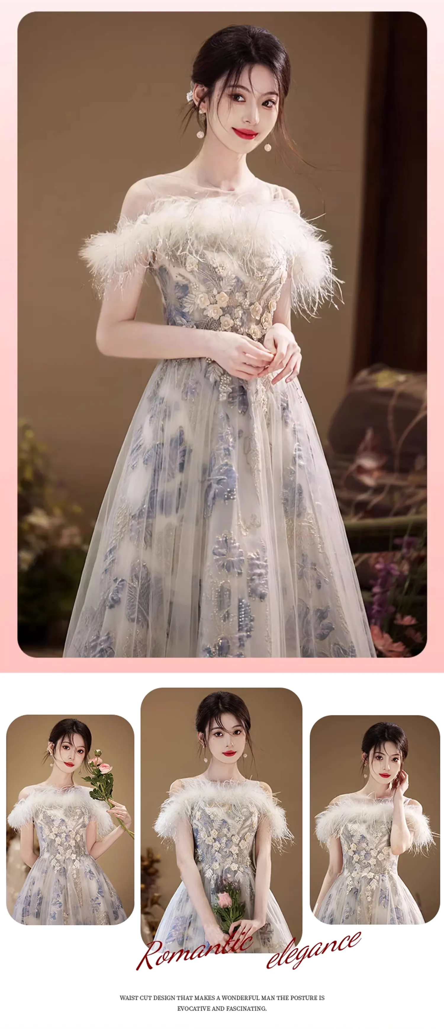 Romantic-A-Line-Silver-Embroidery-Feather-Tulle-Formal-Party-Gown07