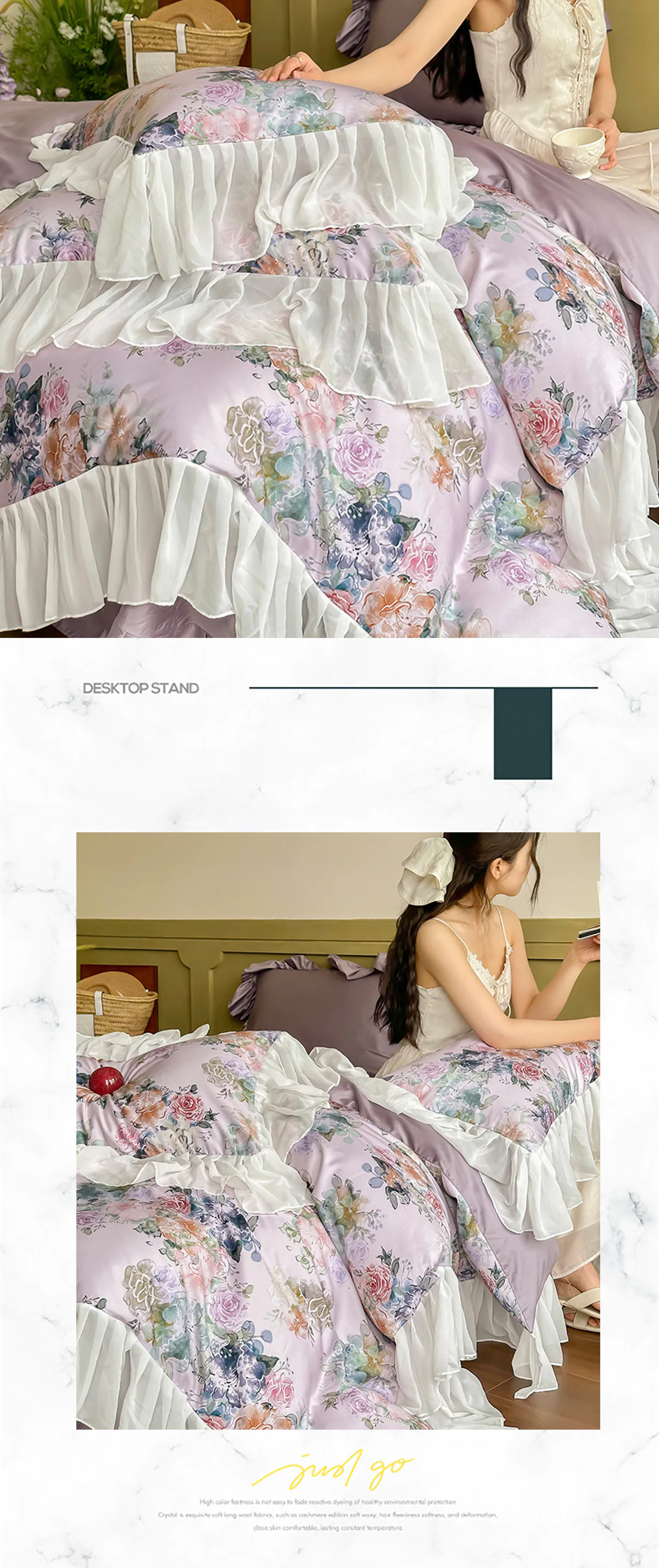 Romantic-Comfortable-Ruffle-Trim-Floral-Chiffon-Bedding-4-Pcs-Set24