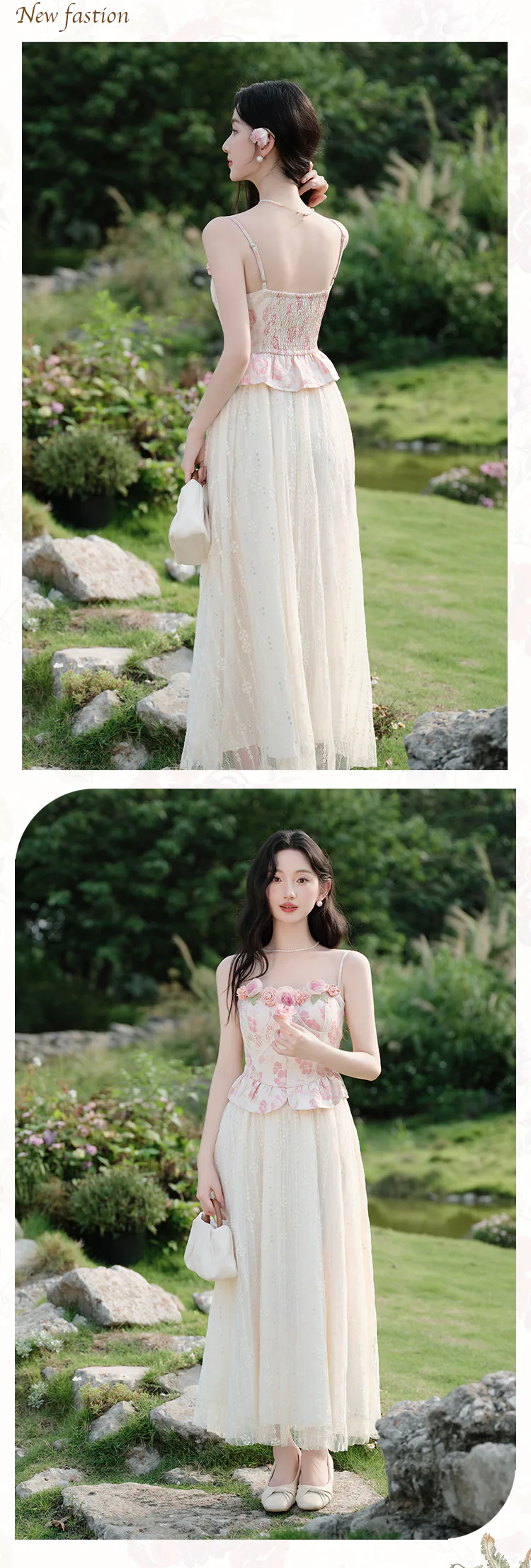 Romantic-French-3D-Rose-Lace-Slip-Dres-with-Knit-Cardigan-Two-Piece-Set13