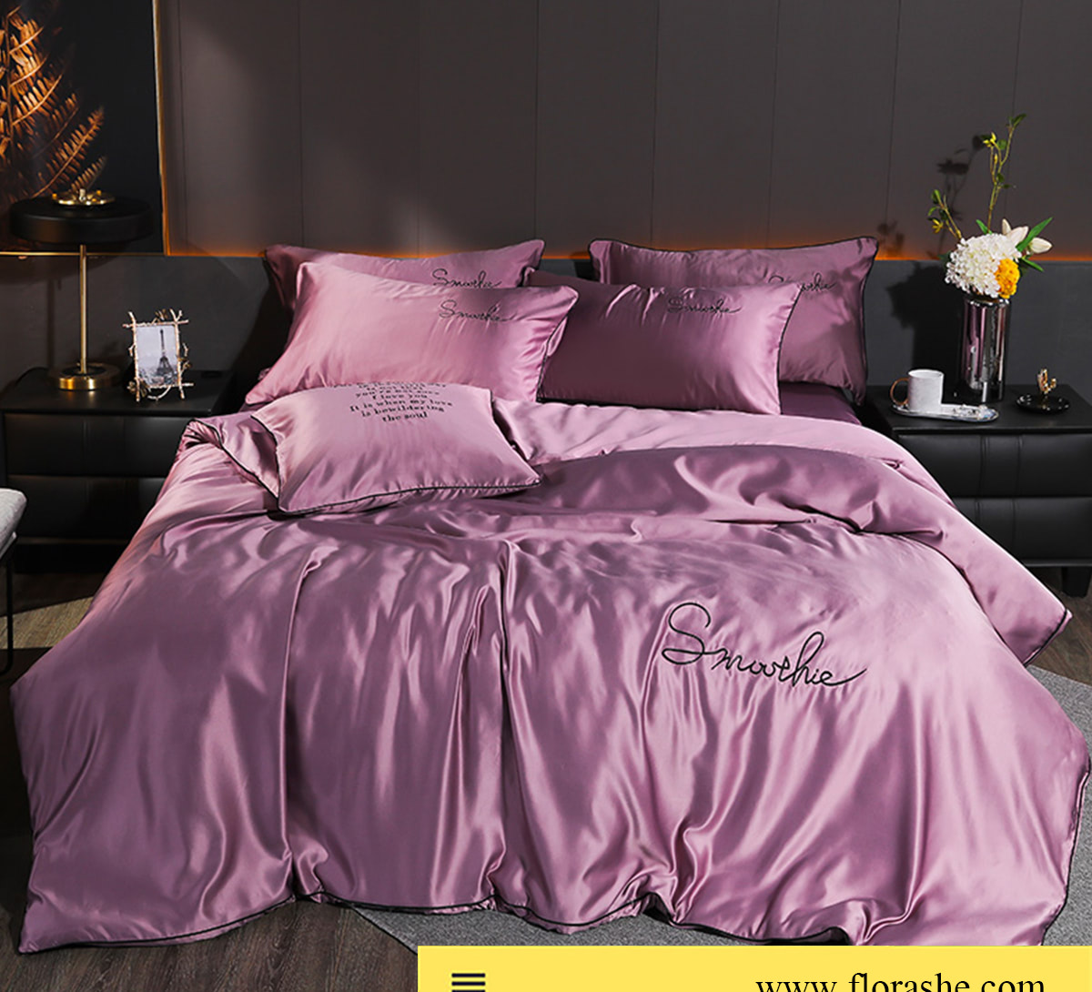 Sexy-Solid-Color-Silky-Satin-Duvet-Cover-Bedding-Set-4-Pcs17