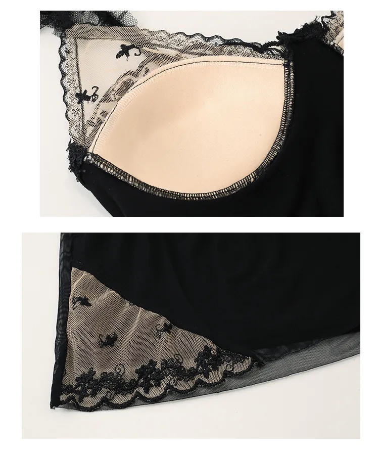 Sheer-Mesh-See-Through-Tulle-Built-in-Pad-Camisole-and-Shorts-Sleepwear-Set13
