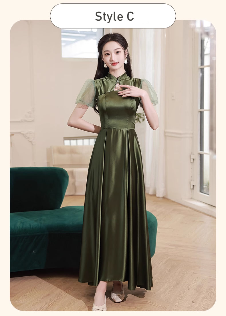 Simple-Ladies-Emerald-Green-Satin-Bridesmaid-Dress-Evening-Gown20