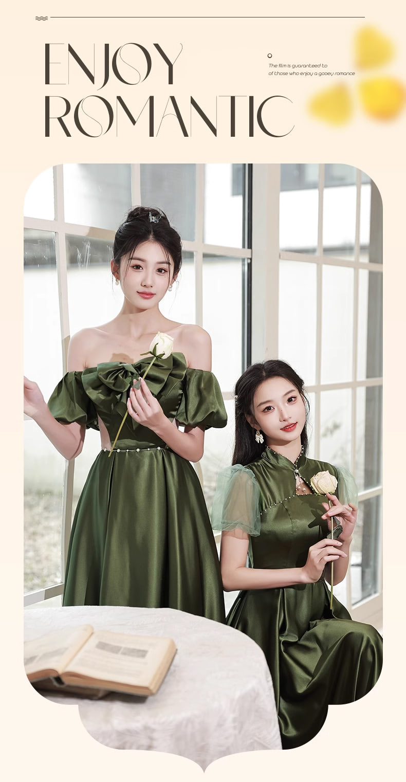 Simple-Ladies-Emerald-Green-Satin-Bridesmaid-Dress-Evening-Gown26