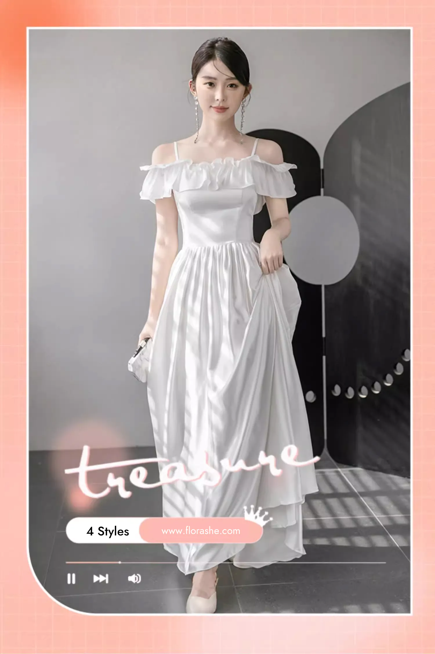 Simple-White-Satin-Formal-Bridesmaid-Wedding-Party-Dress-Evening-Gown10