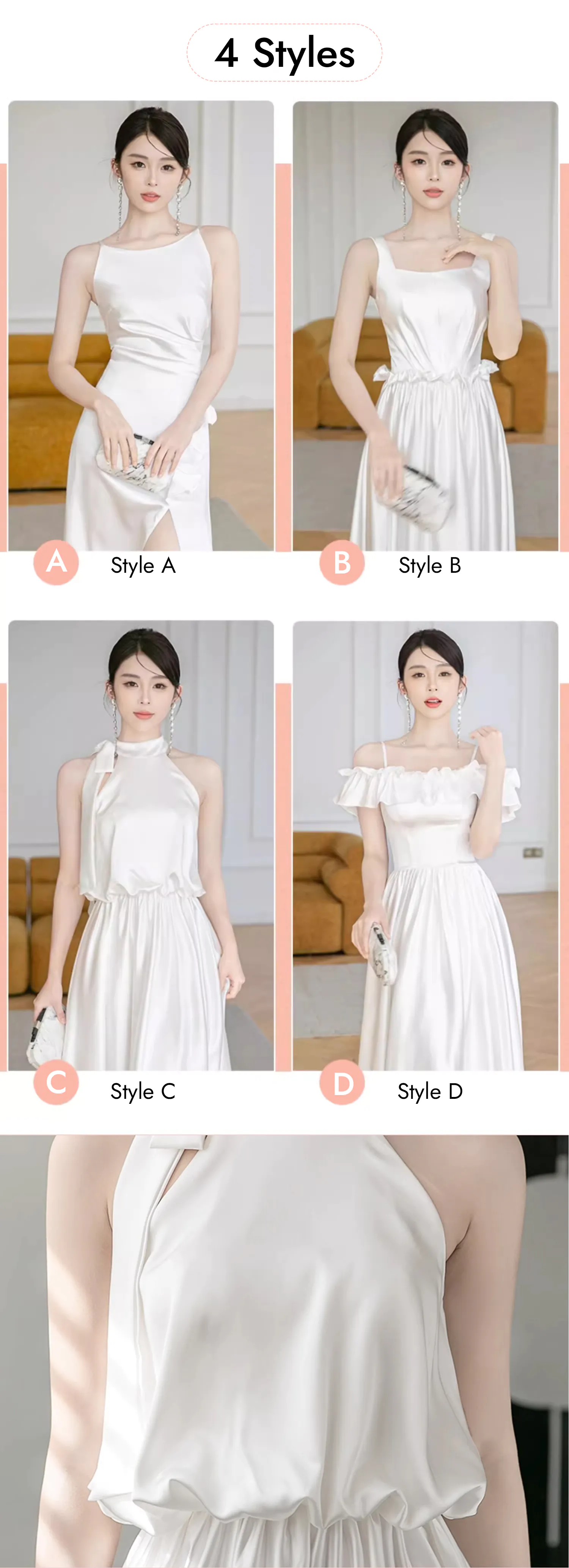 Simple-White-Satin-Formal-Bridesmaid-Wedding-Party-Dress-Evening-Gown12