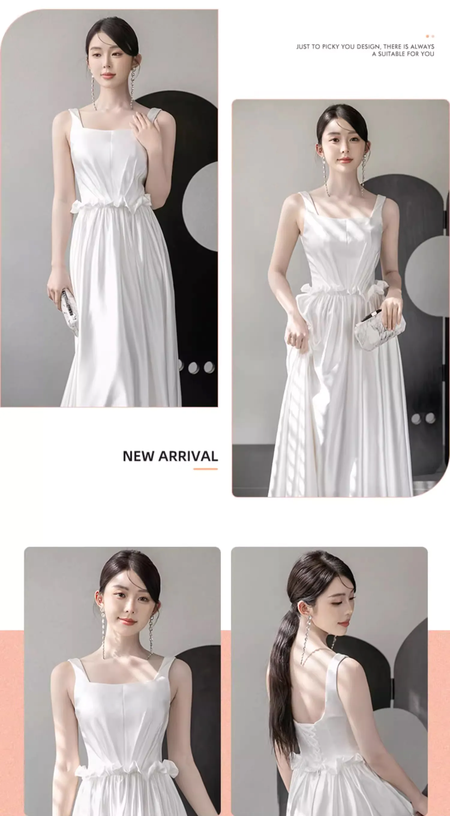 Simple-White-Satin-Formal-Bridesmaid-Wedding-Party-Dress-Evening-Gown18