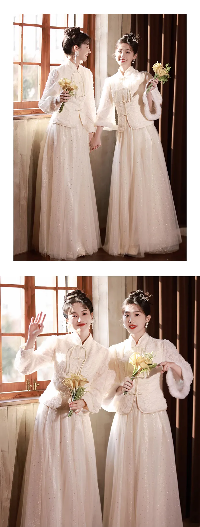 Sweet-Chinese-Style-Long-Sleeve-Warm-Champagne-Bridesmaid-Dress14