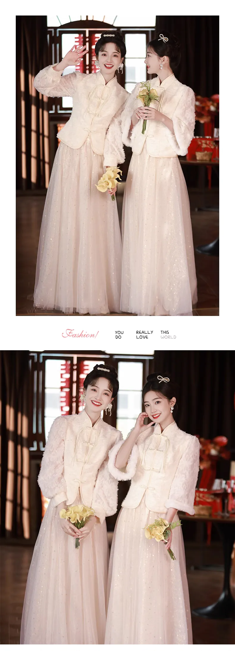 Sweet-Chinese-Style-Long-Sleeve-Warm-Champagne-Bridesmaid-Dress18