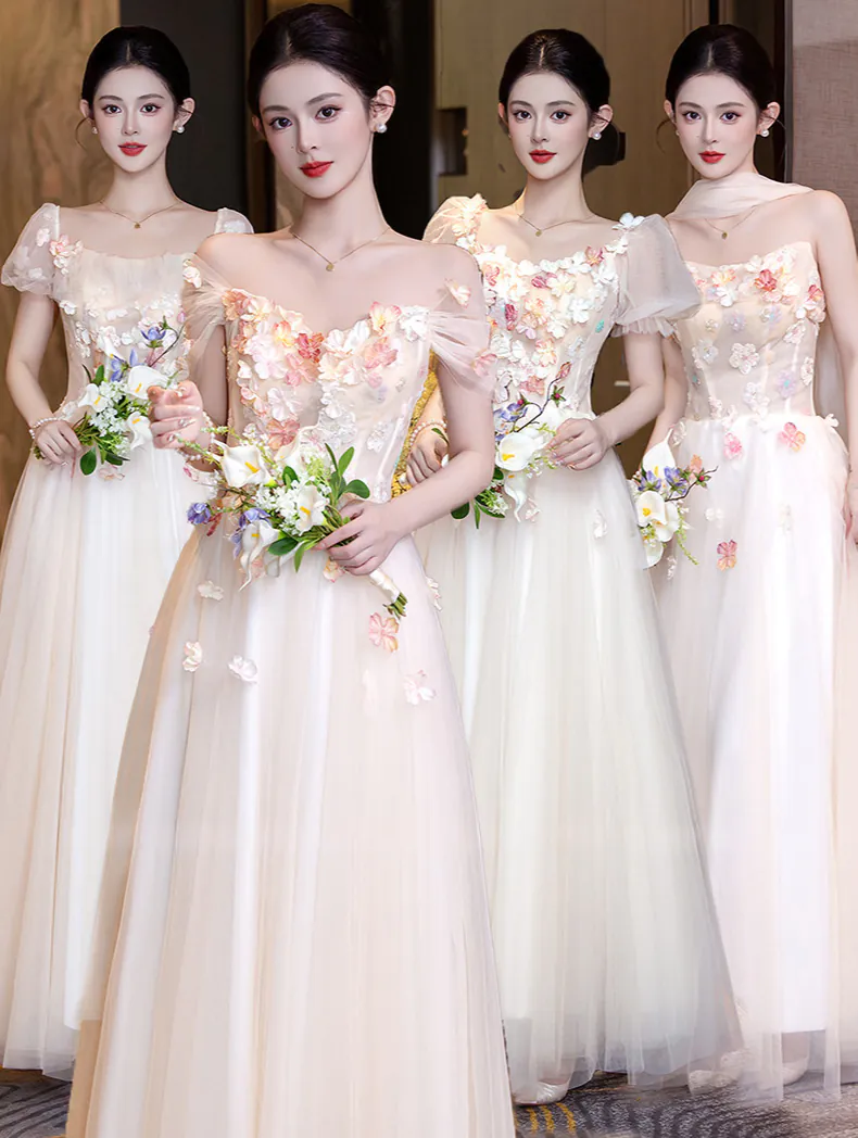 Sweet-Floral-Garden-Beach-Engagement-Wedding-Chiffon-Bridesmaid-Dress07
