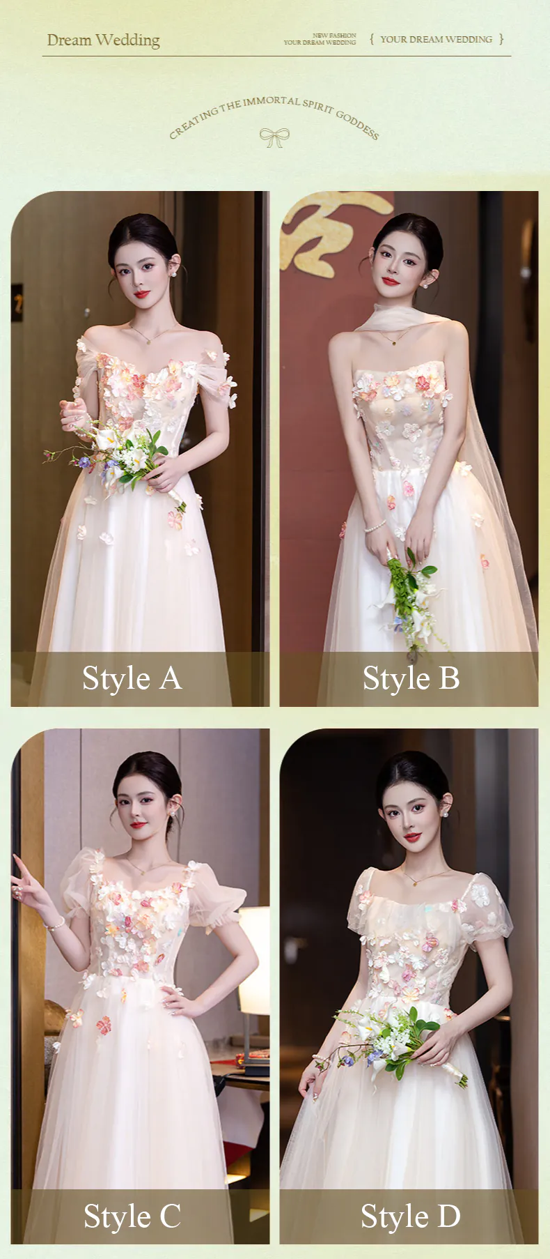 Sweet-Floral-Garden-Beach-Engagement-Wedding-Chiffon-Bridesmaid-Dress14