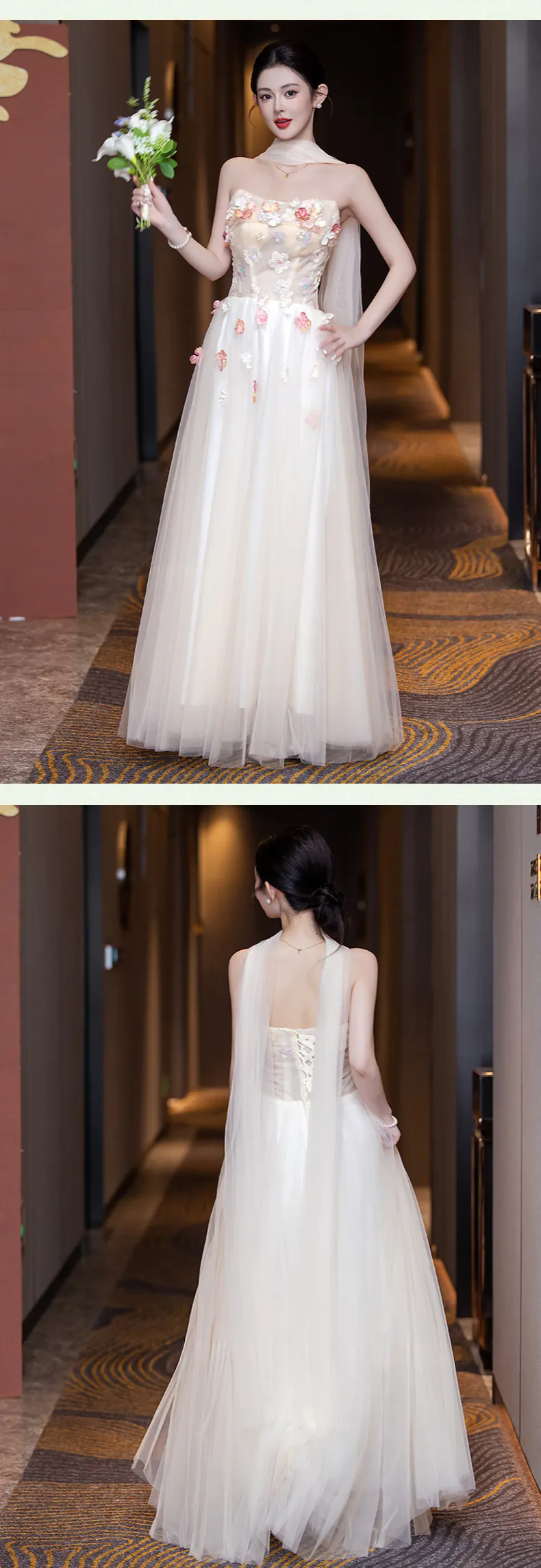 Sweet-Floral-Garden-Beach-Engagement-Wedding-Chiffon-Bridesmaid-Dress20