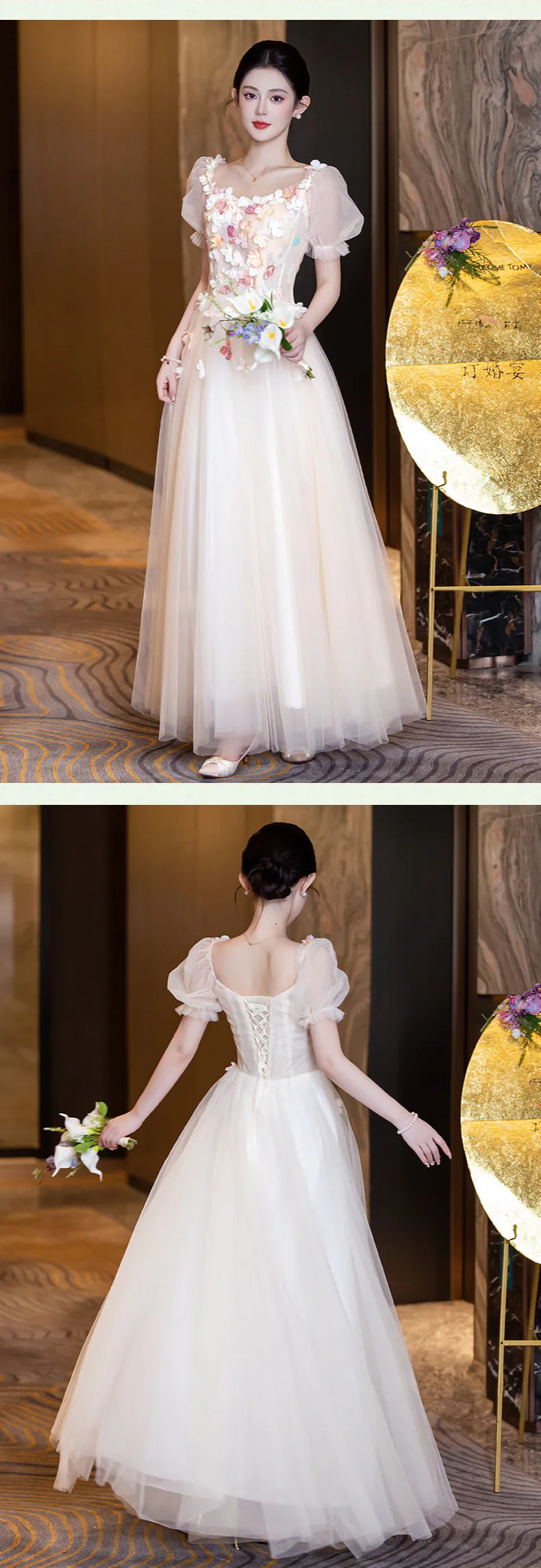Sweet-Floral-Garden-Beach-Engagement-Wedding-Chiffon-Bridesmaid-Dress23
