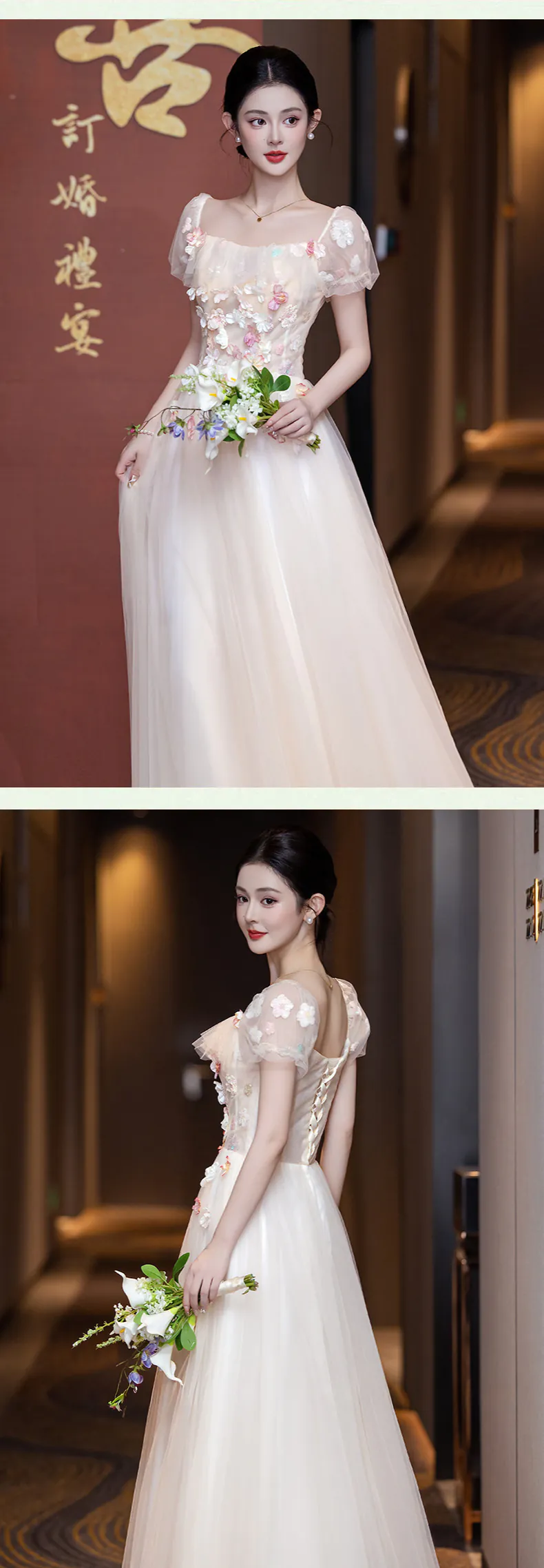 Sweet-Floral-Garden-Beach-Engagement-Wedding-Chiffon-Bridesmaid-Dress26