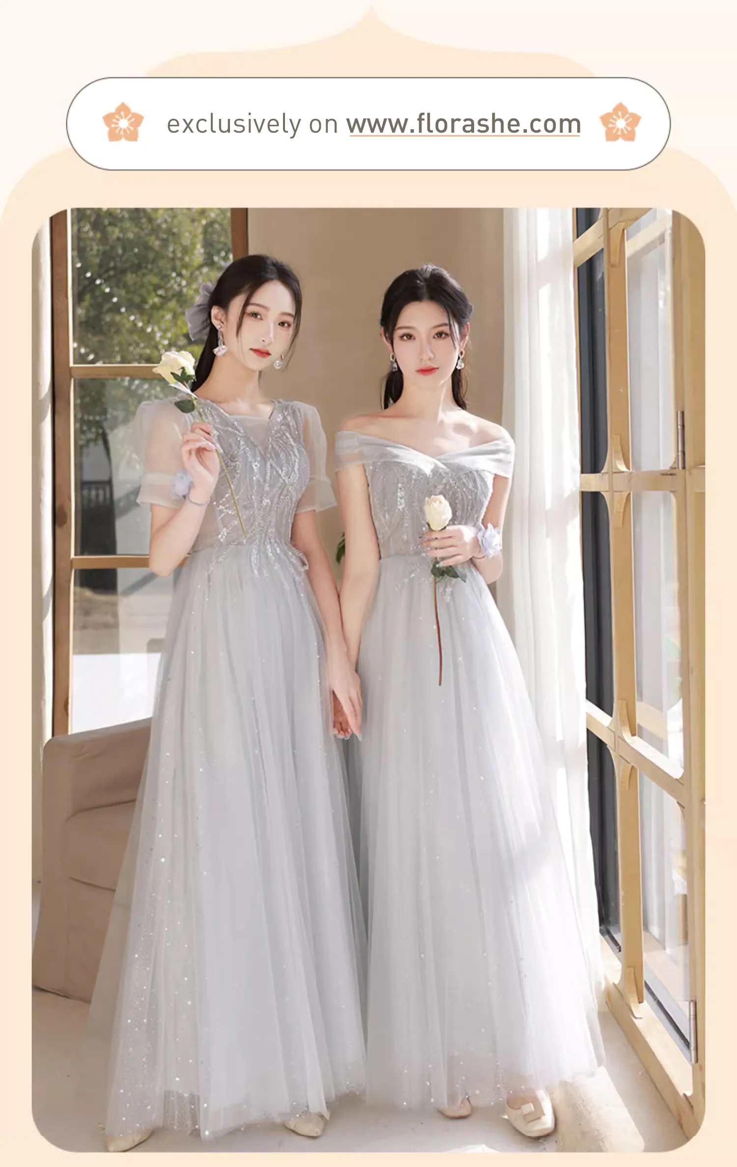 Sweet-Gray-Tulle-Wedding-Birthday-Party-Formal-Bridesmaid-Dress13
