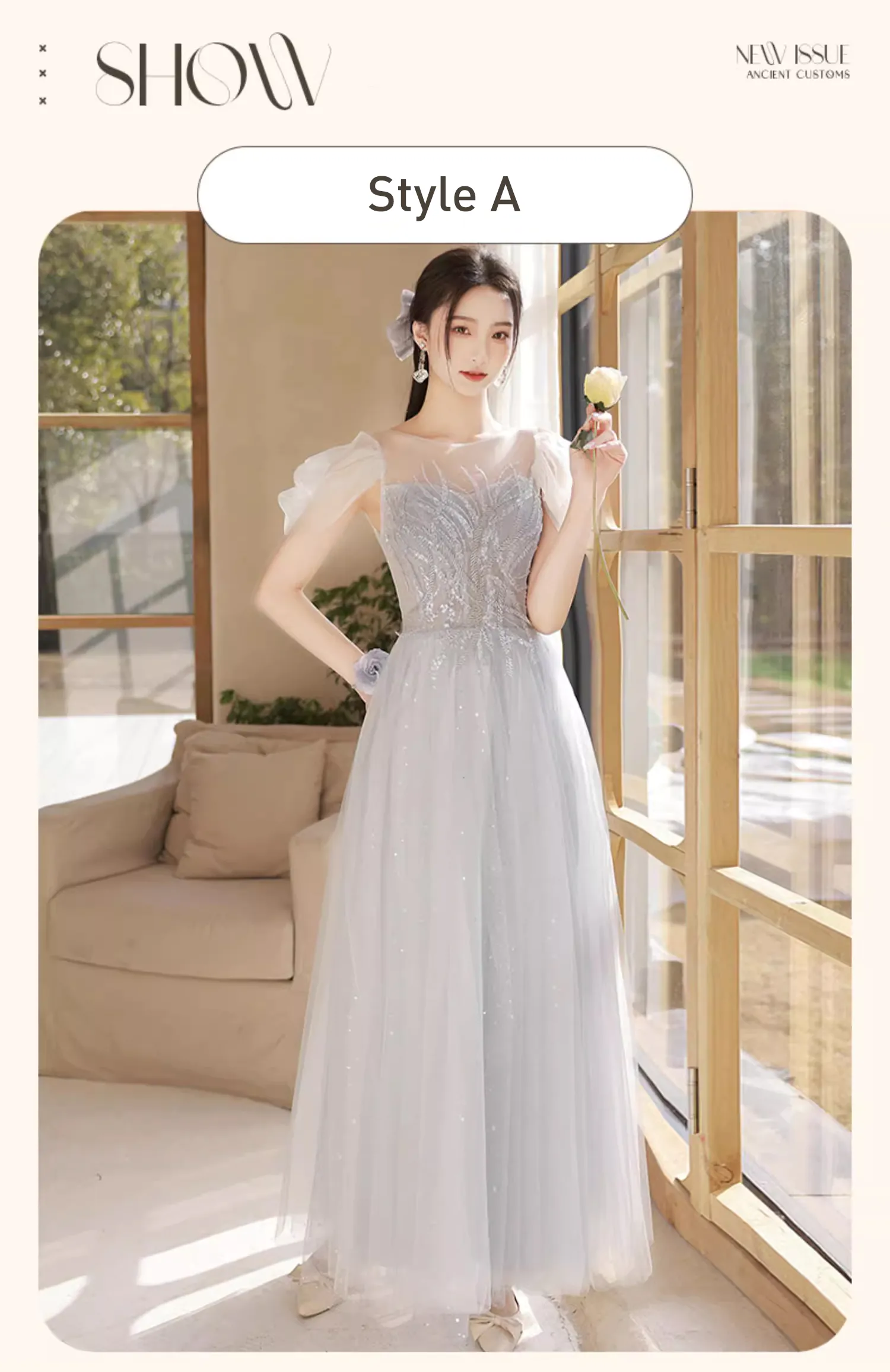 Sweet-Gray-Tulle-Wedding-Birthday-Party-Formal-Bridesmaid-Dress17