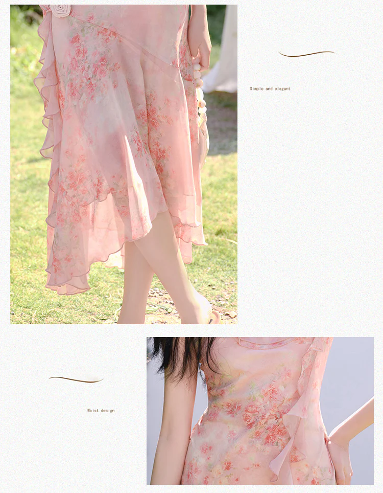 Sweet-Pink-Floral-Print-Asymmetrical-Irregular-Hem-Chiffon-Summer-Dress09
