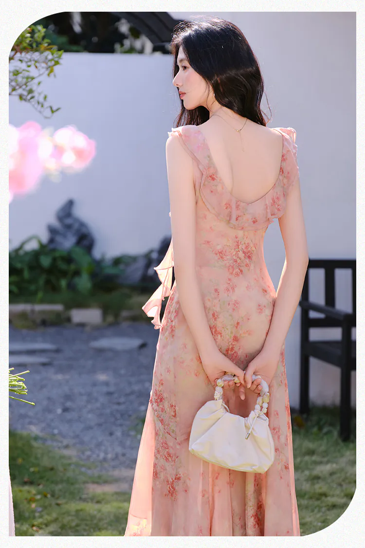Sweet-Pink-Floral-Print-Asymmetrical-Irregular-Hem-Chiffon-Summer-Dress13