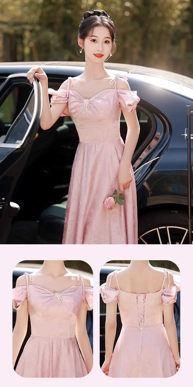 Sweet-Pink-Jacquard-Bridesmaid-Dress-Wedding-Party-Formal-Gown25