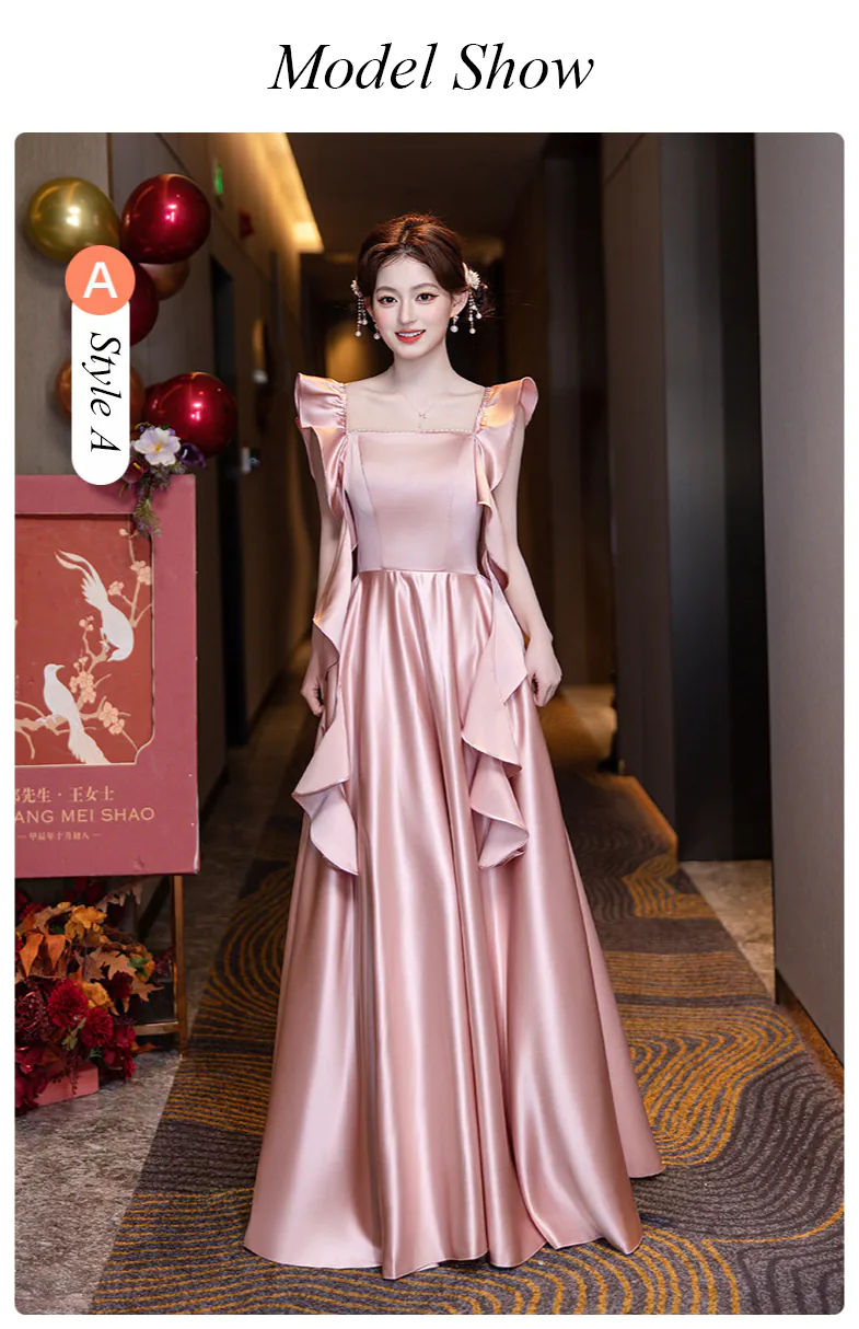 Sweet-Pink-Satin-Long-Wedding-Guest-Quinceanera-Evening-Bridesmaid-Dress13