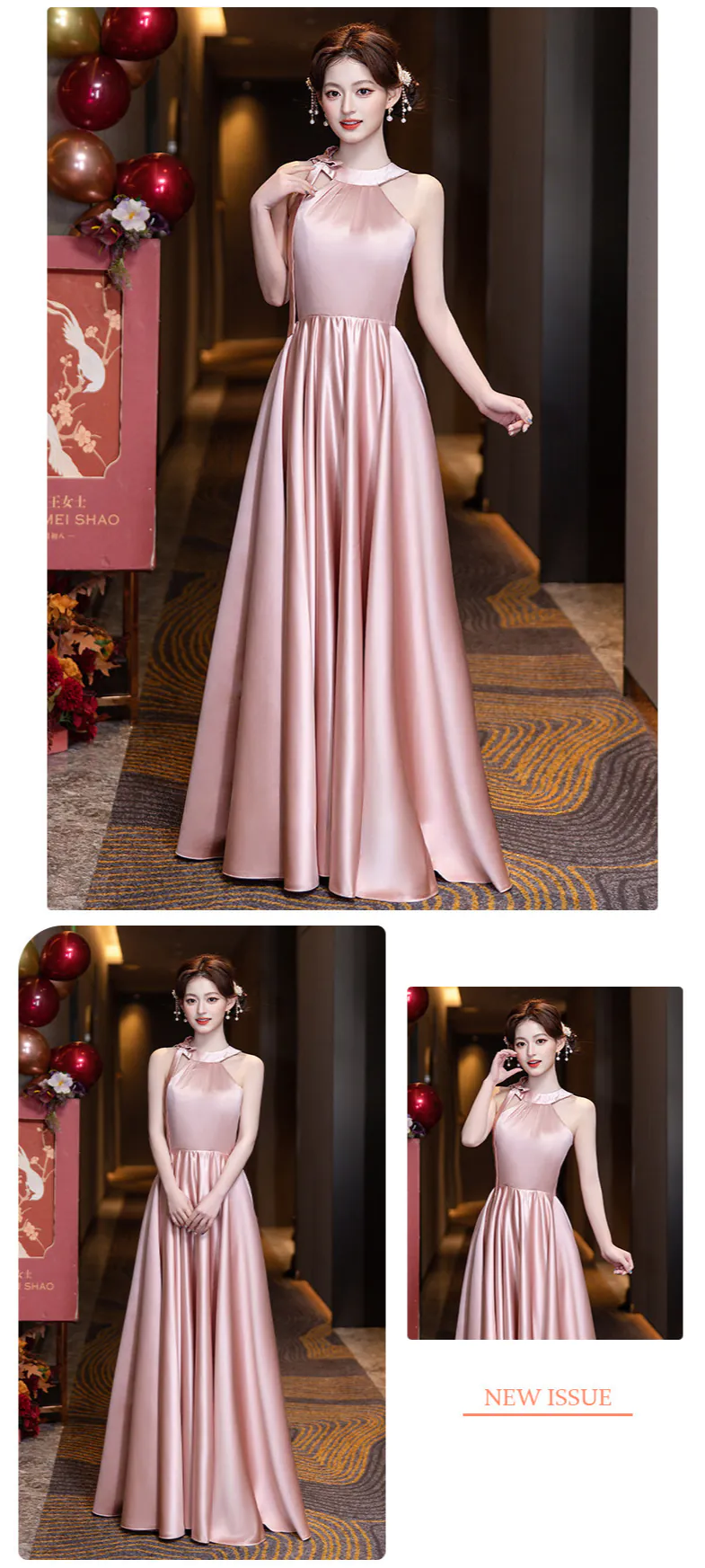Sweet-Pink-Satin-Long-Wedding-Guest-Quinceanera-Evening-Bridesmaid-Dress20