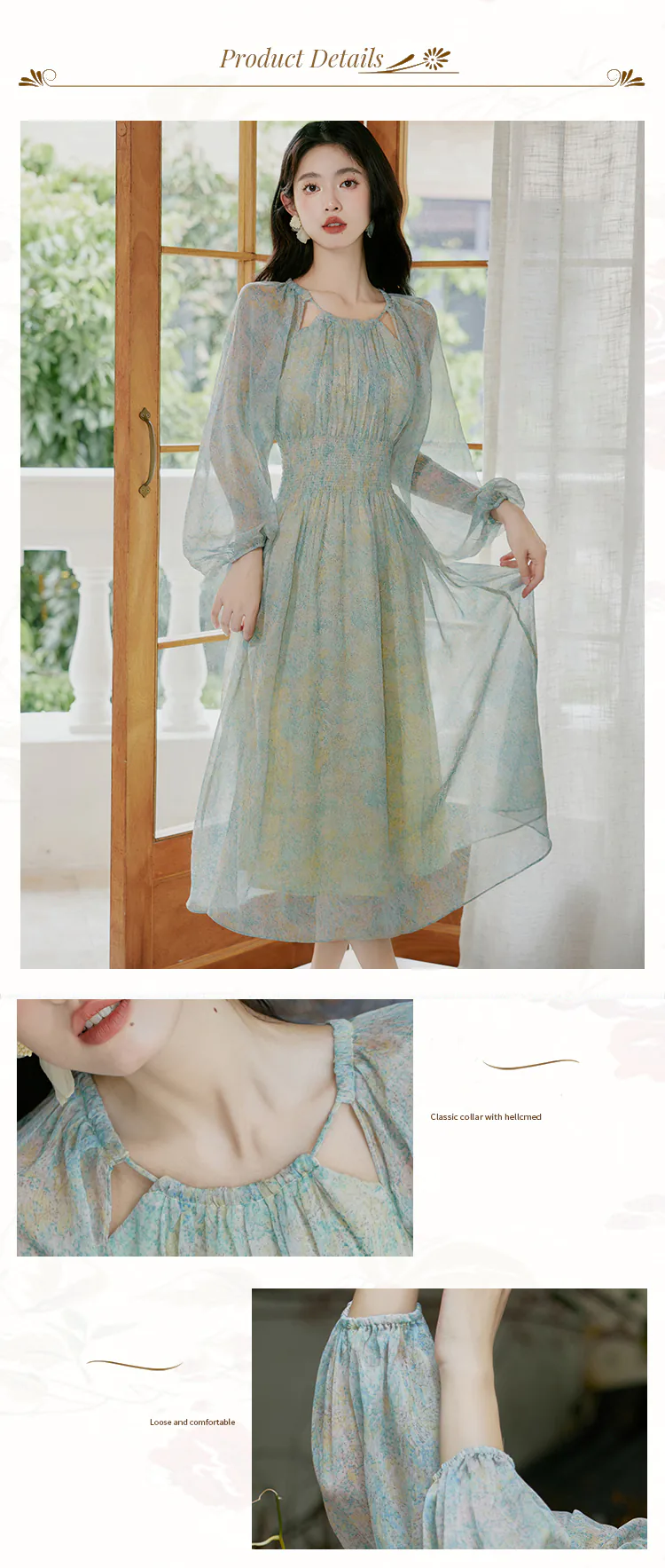 Sweet-Princess-Style-Halter-Tulle-Casual-Dress-with-Long-Puff-Sleeves08