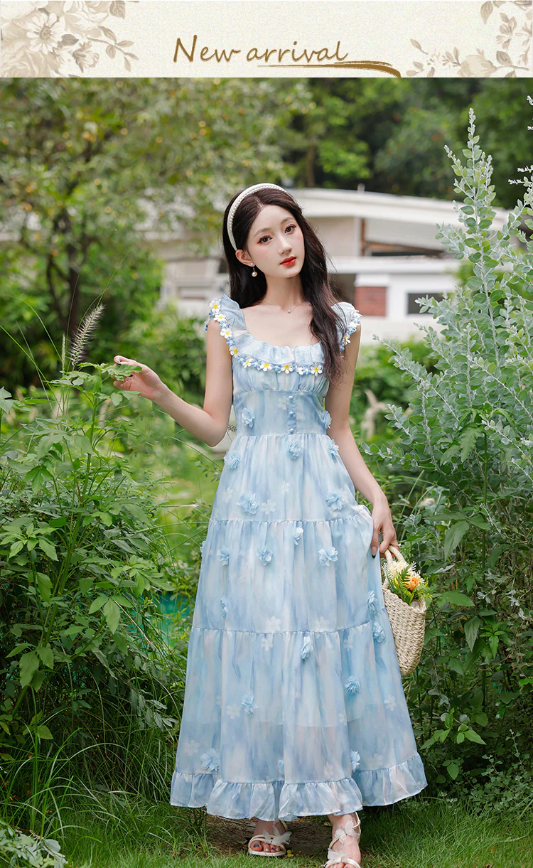 Sweet-Square-Neck-Floral-Embroidery-Blue-Chiffon-Summer-Casual-Dress07