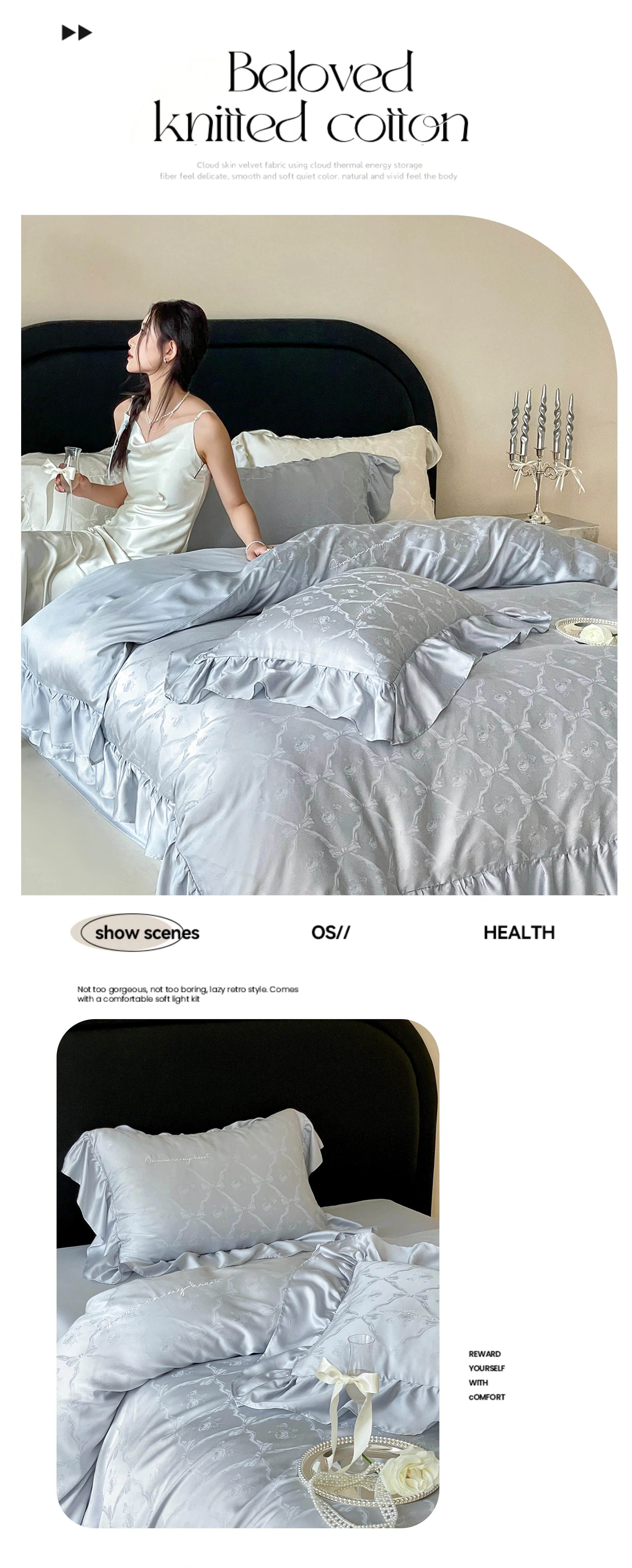 Ultra-Soft-100-Lenzing-Tencel-Jacquard-Floral-Ruffle-Edge-Bed-Sheet-Set19