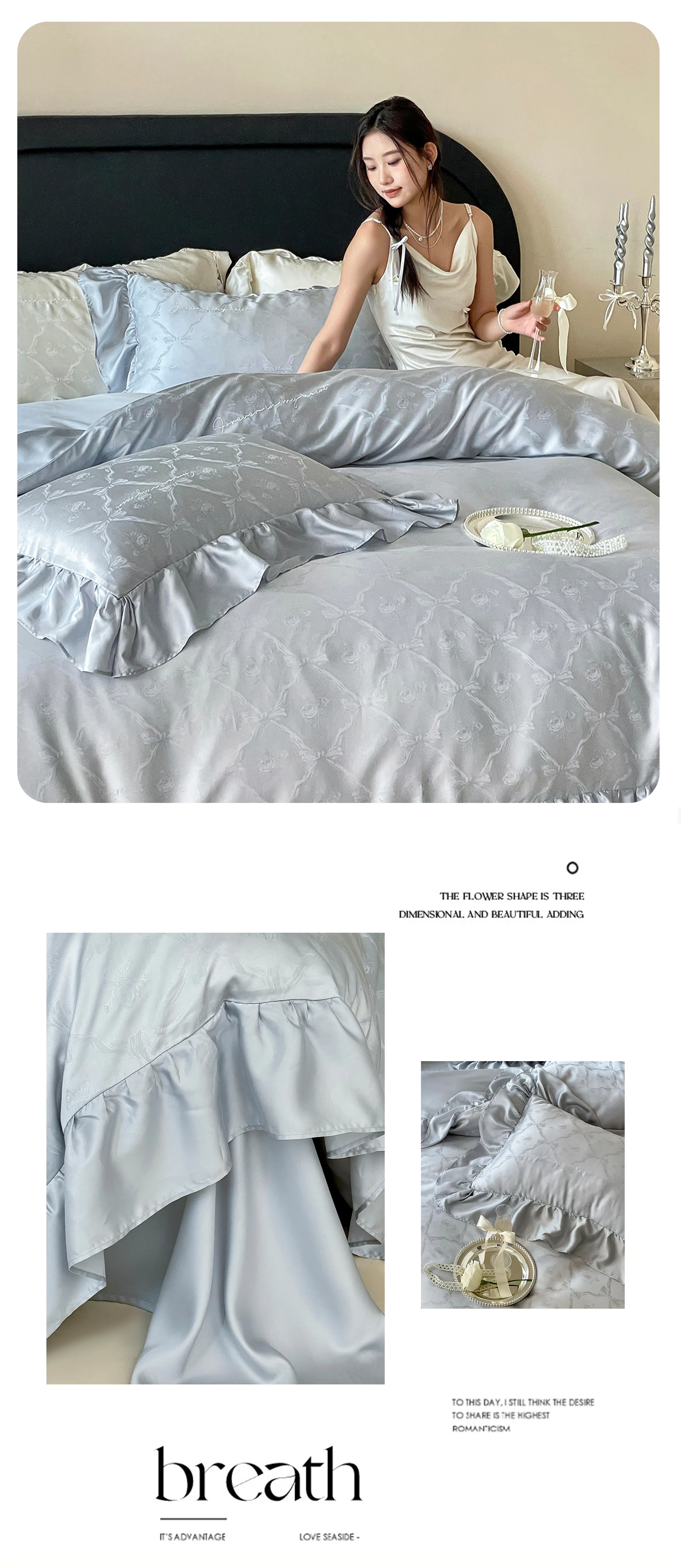 Ultra-Soft-100-Lenzing-Tencel-Jacquard-Floral-Ruffle-Edge-Bed-Sheet-Set22