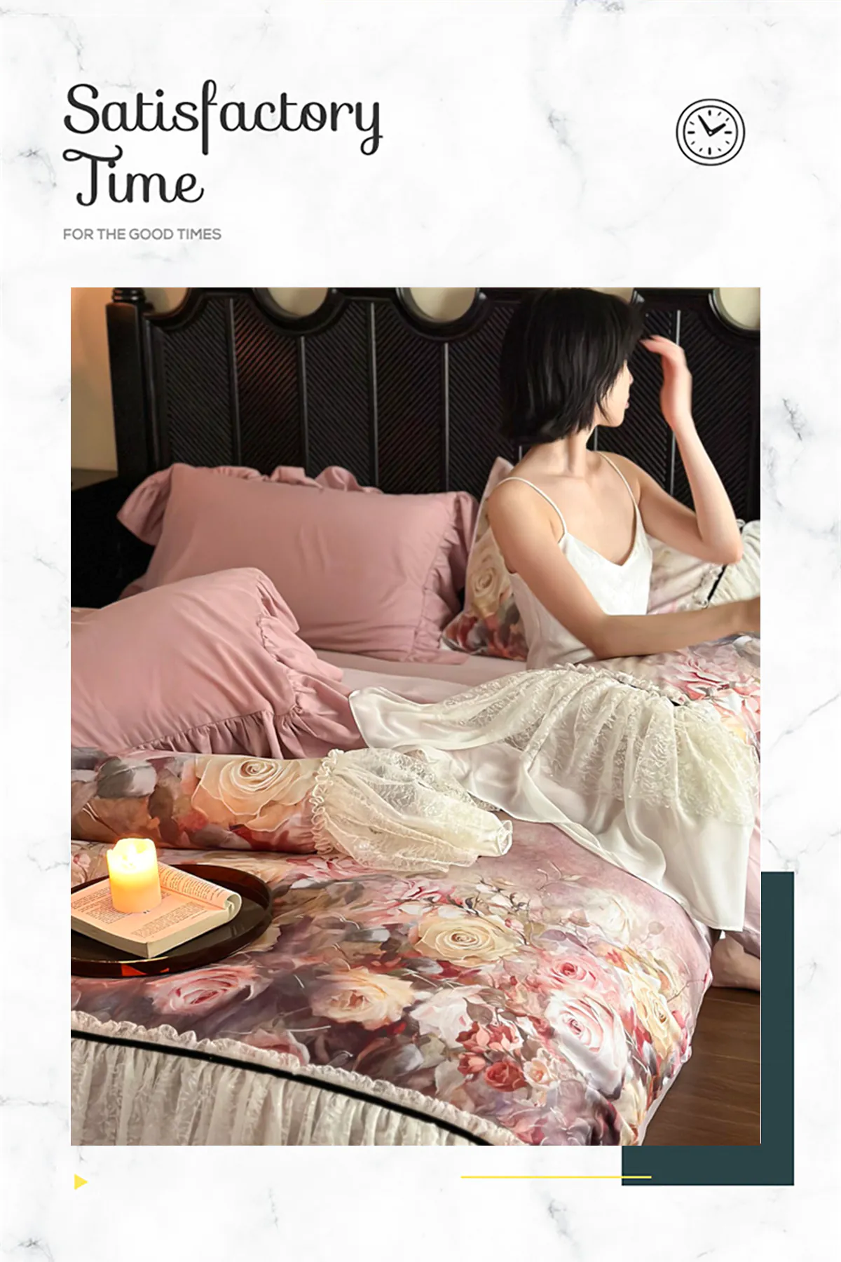 Vintage-60S-Air-brushed-Cotton-Floral-Bed-Sheet-Duvet-Cover-4-Pcs-Set09