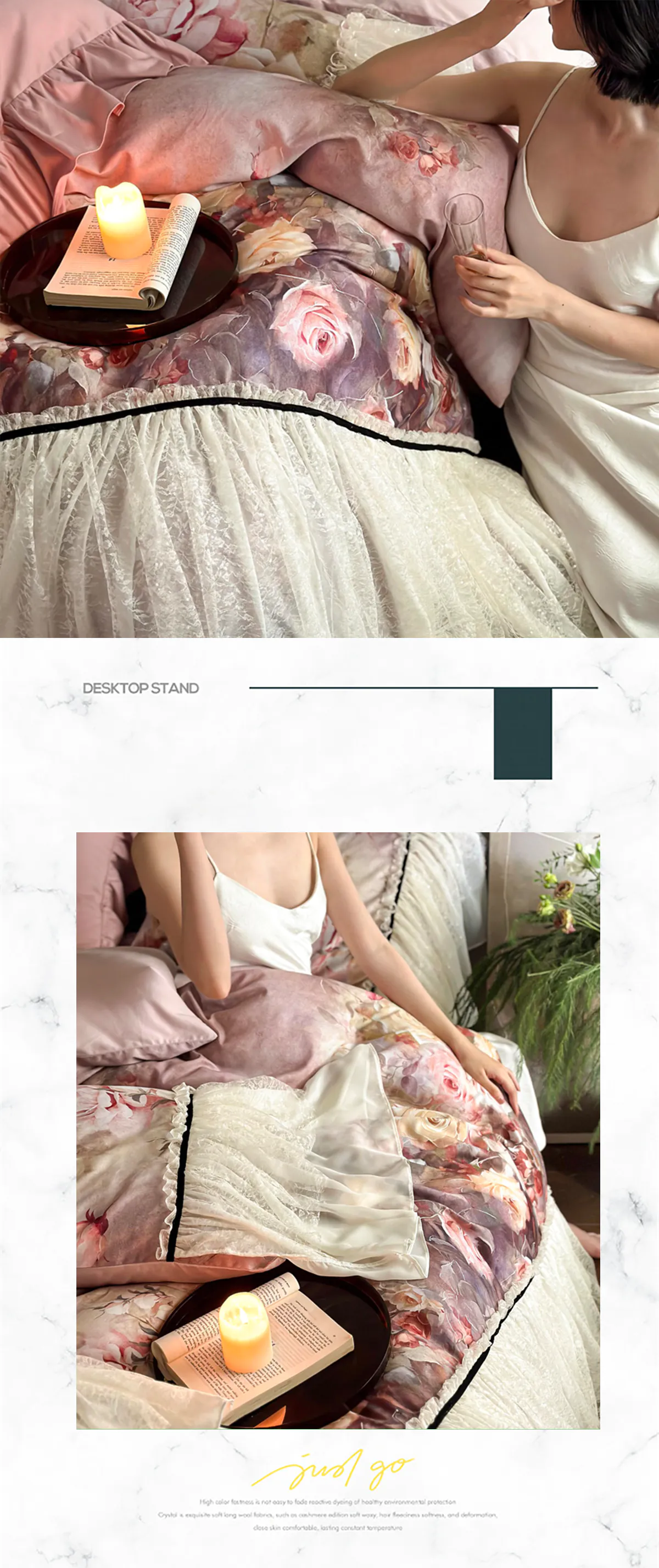 Vintage-60S-Air-brushed-Cotton-Floral-Bed-Sheet-Duvet-Cover-4-Pcs-Set12