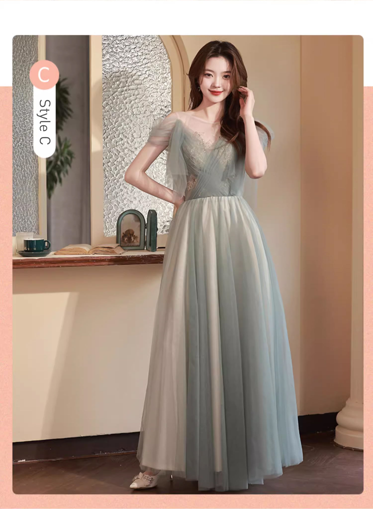 Women-A-Line-Green-Short-Sleeve-Plus-Size-Bridesmaid-Long-Dress20