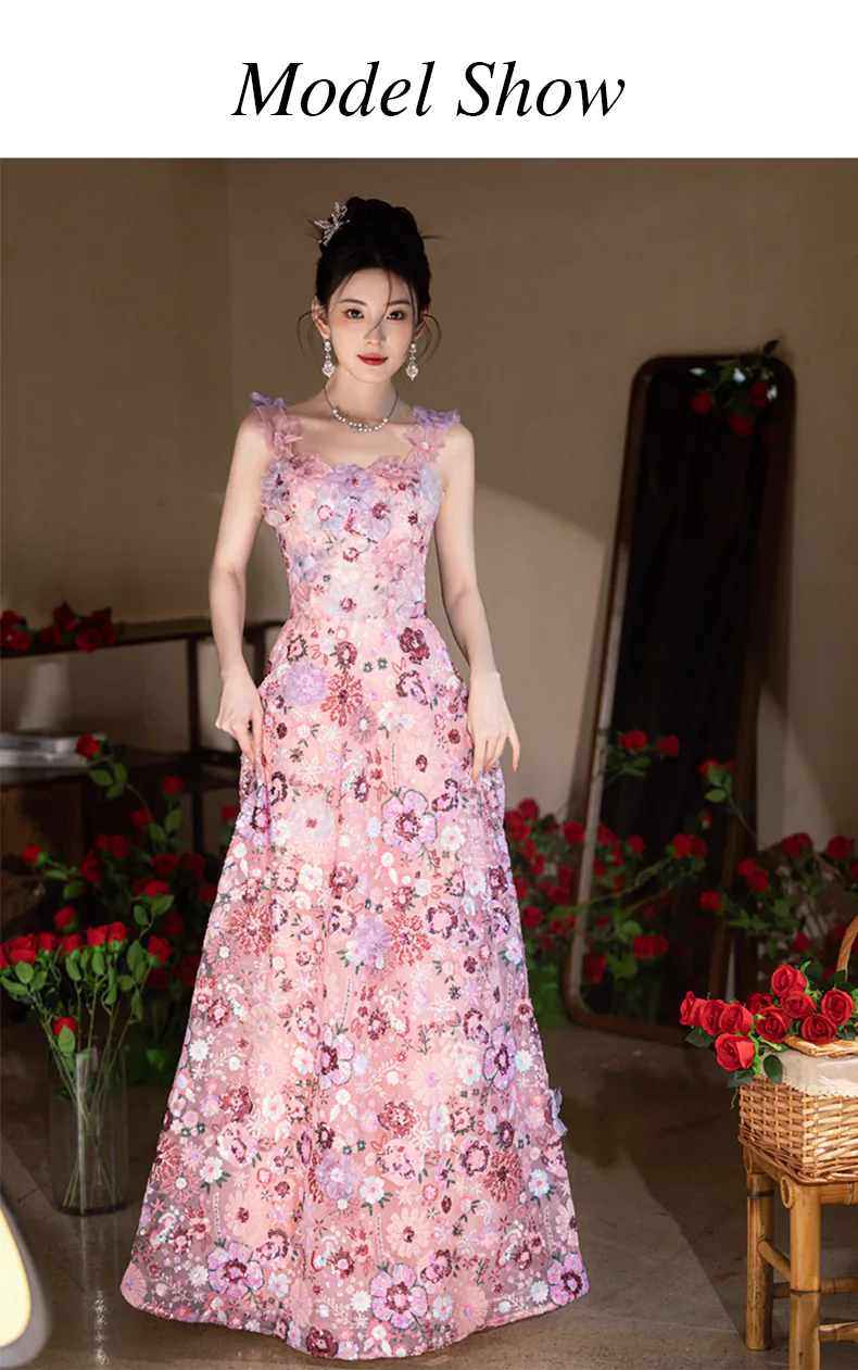 Chic-Pink-Floral-Embroidered-Evening-Gown-Formal-Banquet-Party-Slip-Dress11