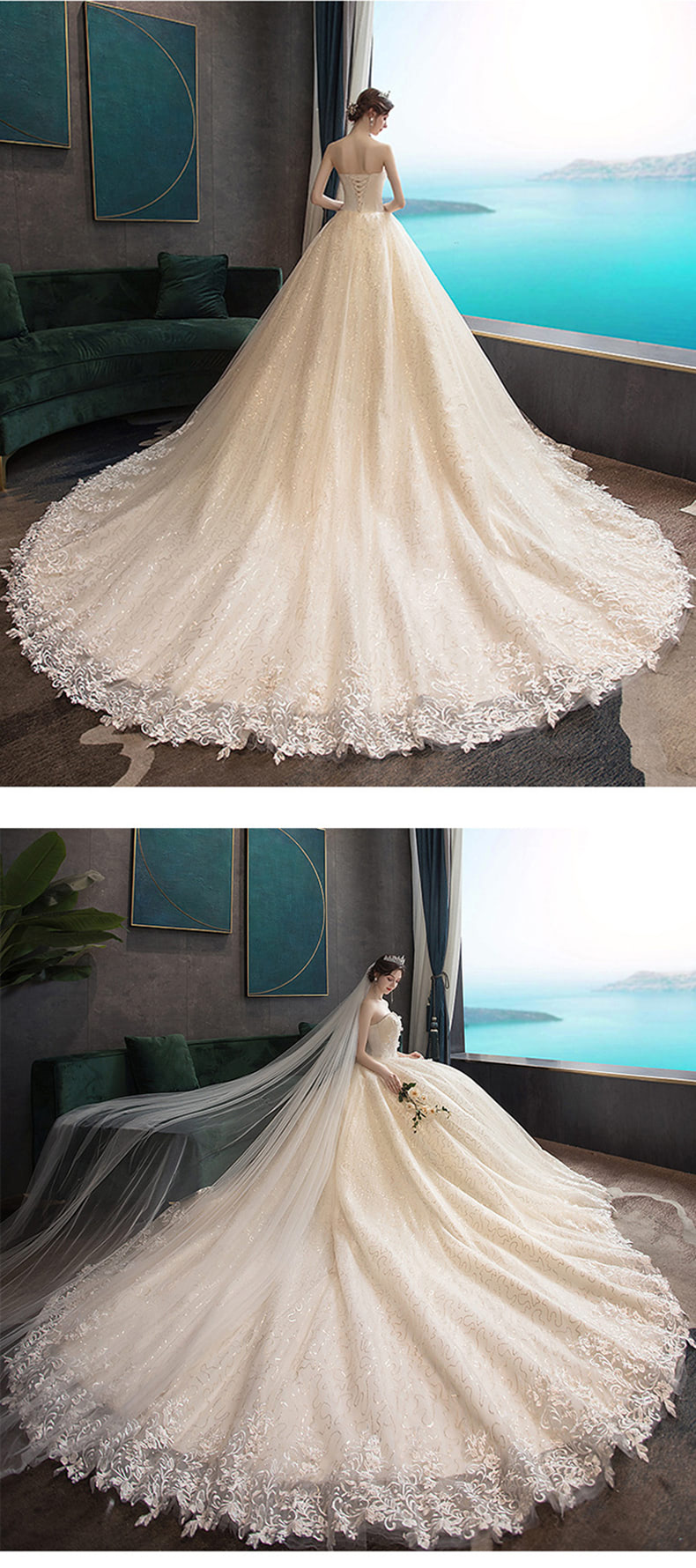 Chic-Slim-Champagne-Strapless-Wedding-Dress-Bridal-Gown11.jpg