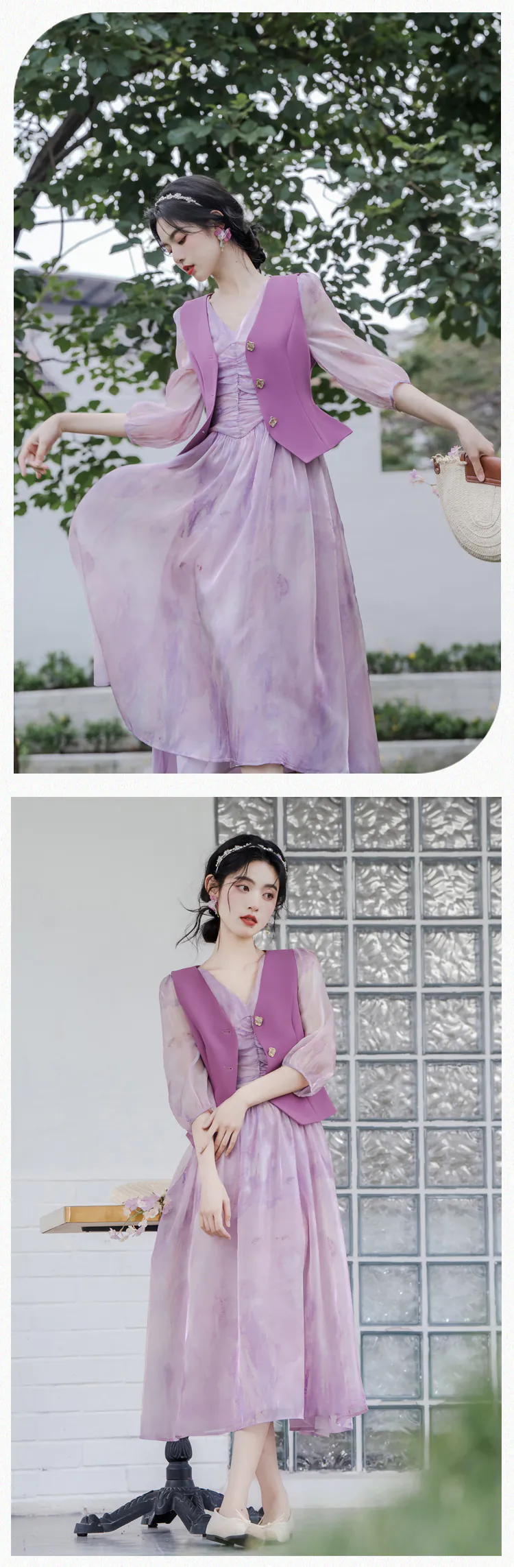 Fairy-Gentle-Purple-Vest-with-Thin-Chiffon-Summer-Casual-Dress-Suit13